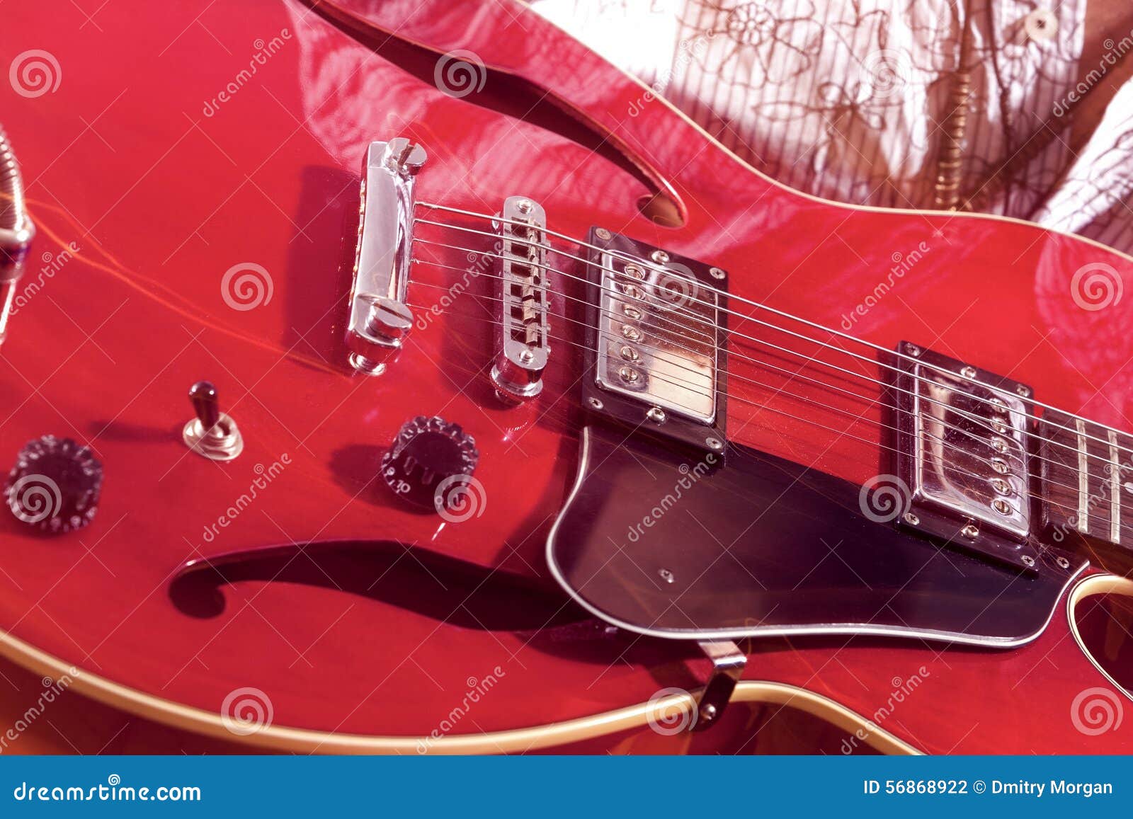 Closeup of Professional Electric Guitar Stock Photo Image of indoors