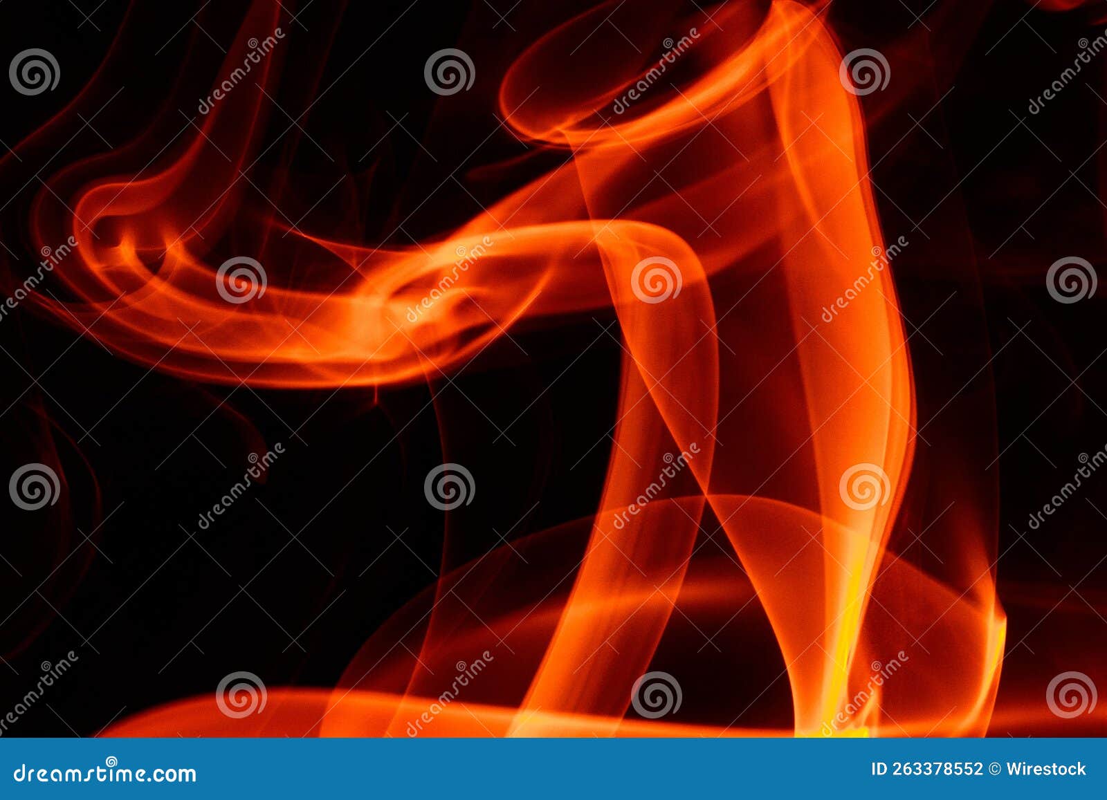 Closeup of Red Smoke on a Dark Background Stock Photo Image of