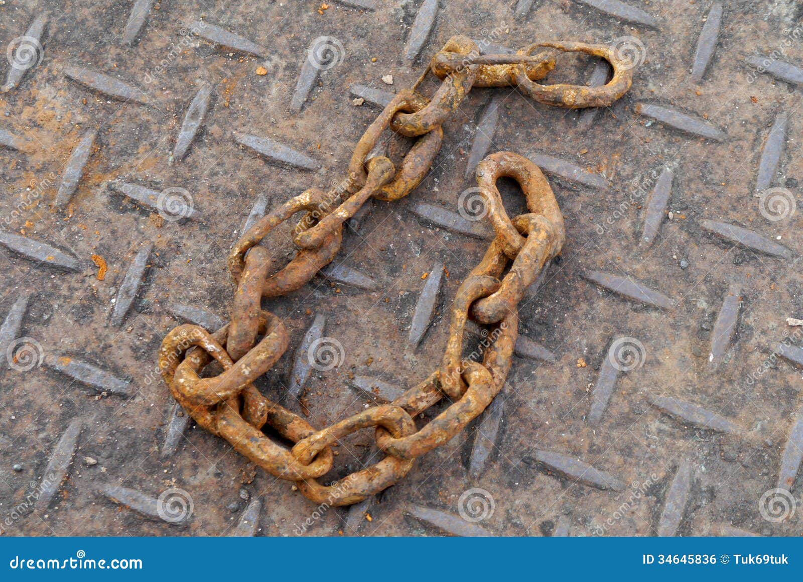 Closeup of Rust Iron Chains Stock Photo Image of local, oxidation 34645836