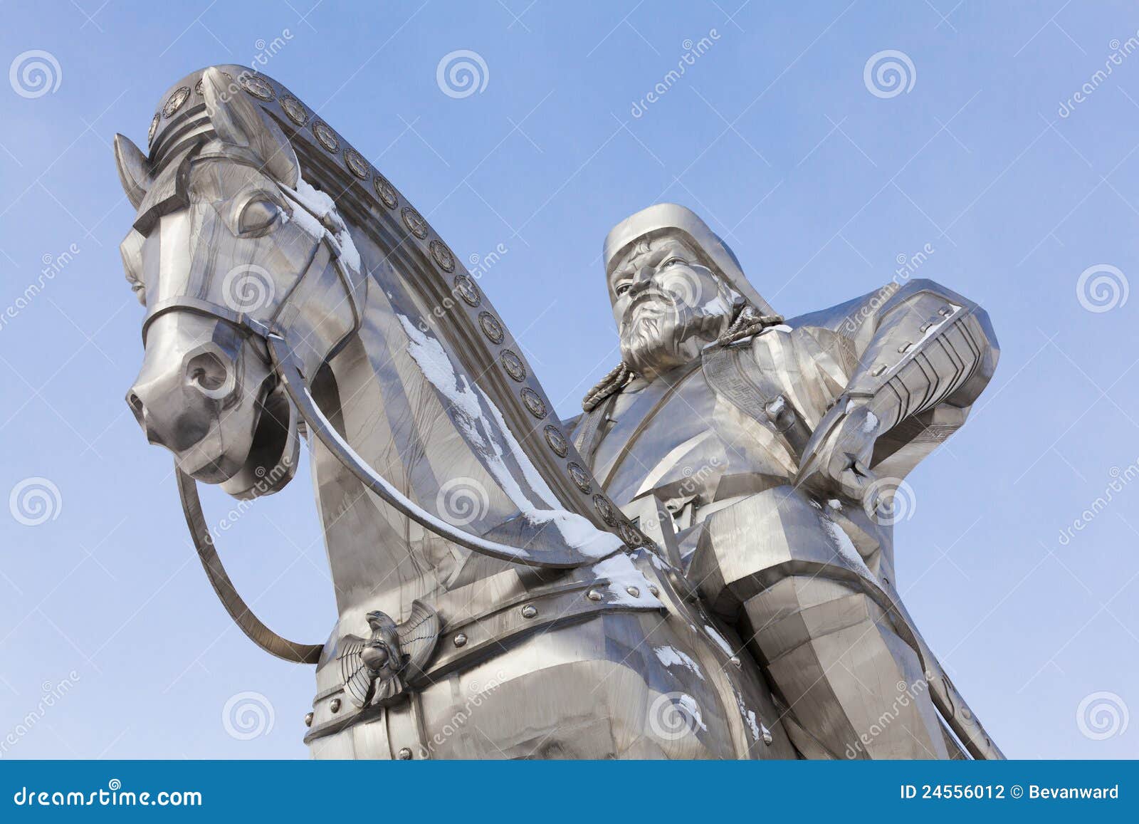 Genghis Khan Statue Stock Image 25883119