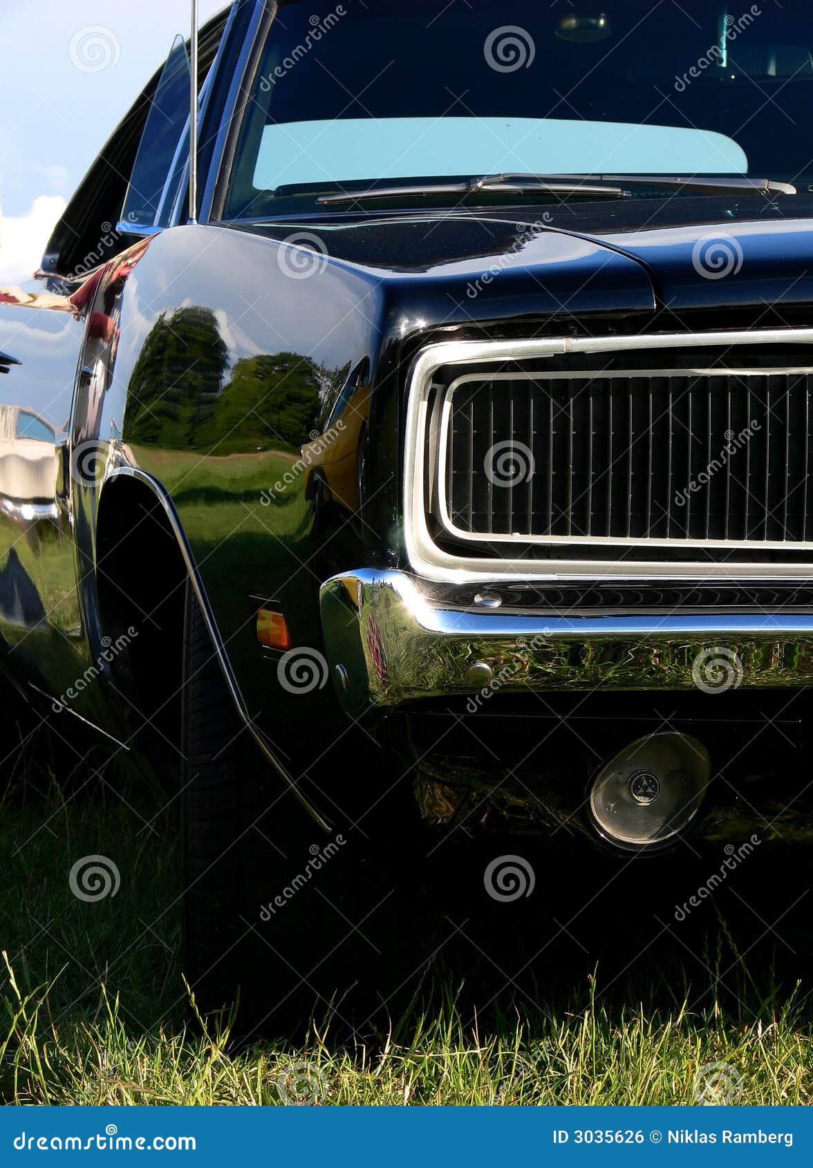 Closeup Of A Shiny Black Car Stock Photo Image 3035626