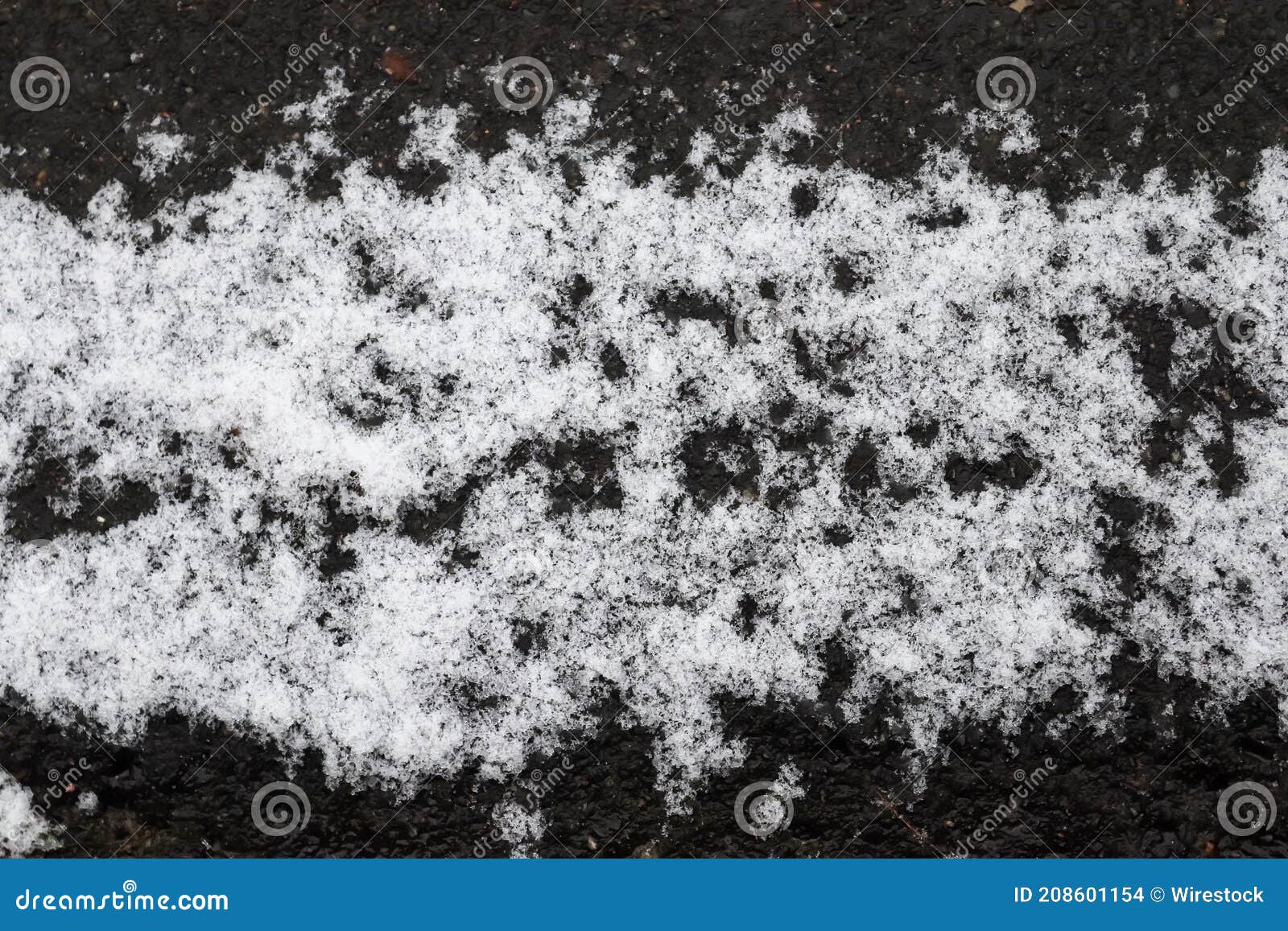 Closeup Shot of Ice Crystals on Frozen Ground Stock Photo Image of cold, weather 208601154
