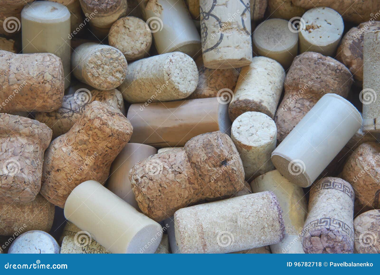 Closeup Shot a Lot of Wine Corks Stock Photo Image of object, champagne 96782718