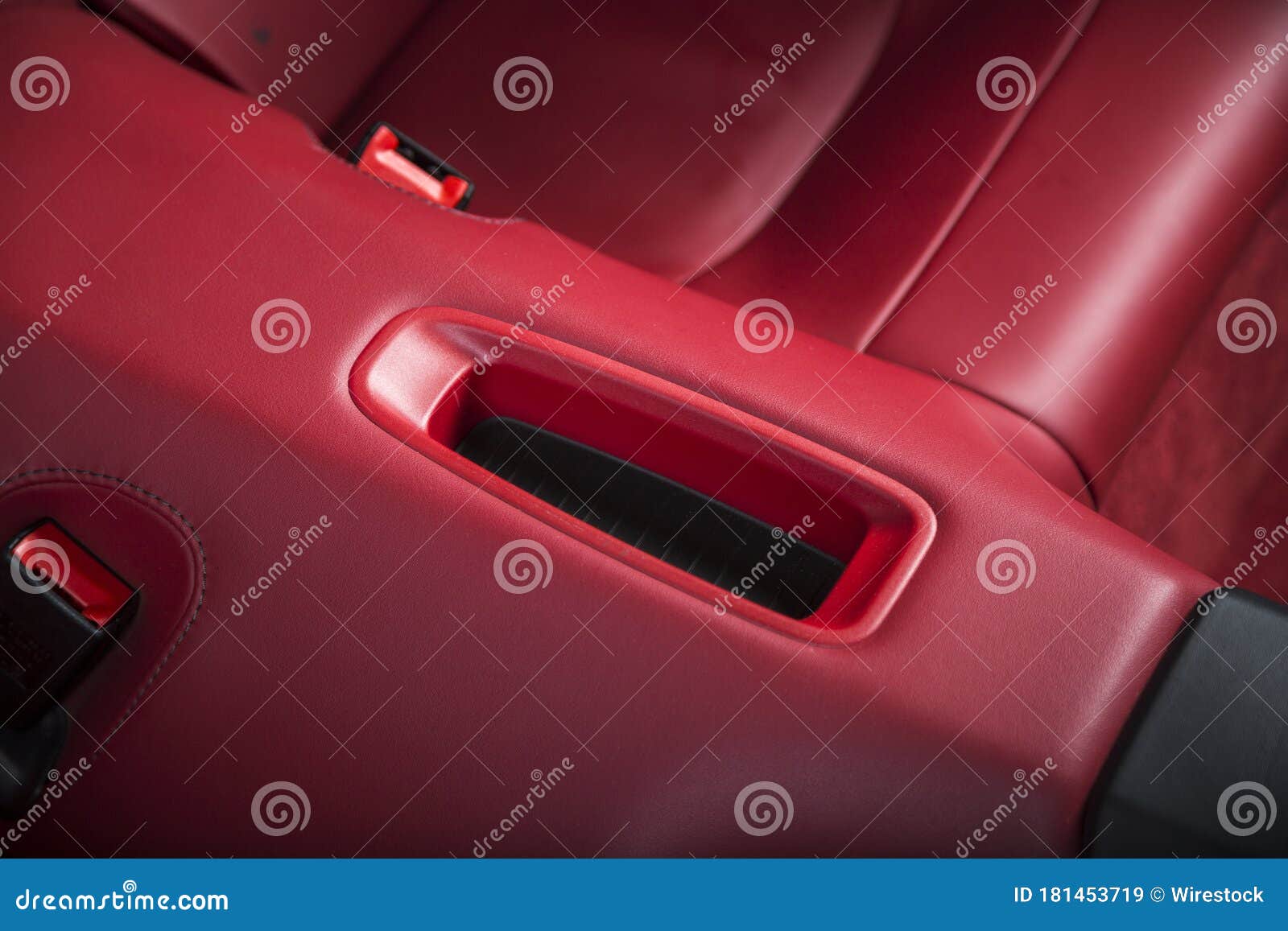 Closeup Shot of the Red Interior of a Modern Sport Car Stock Image Image of speed, automobile