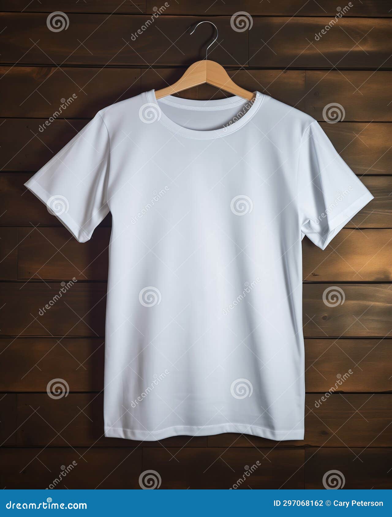 Anomalous Apparel: a Closeup of a Transparent White Shirt Hangin Stock