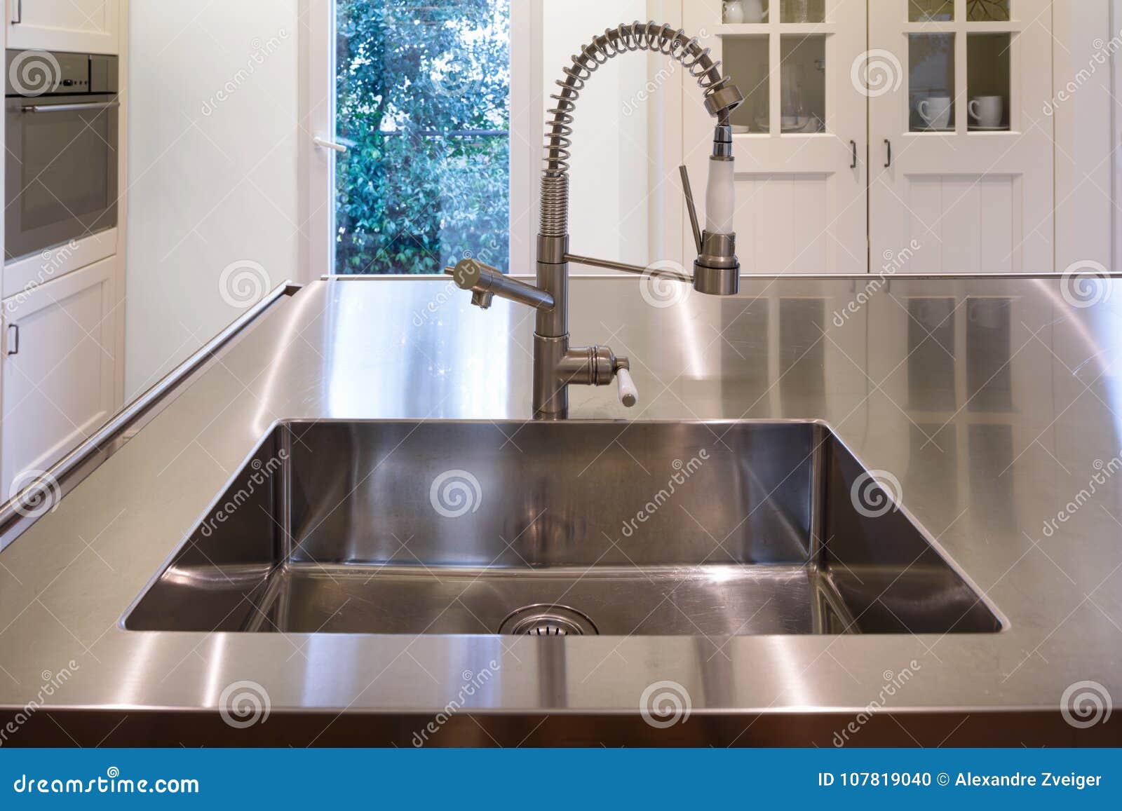 closeup of sink