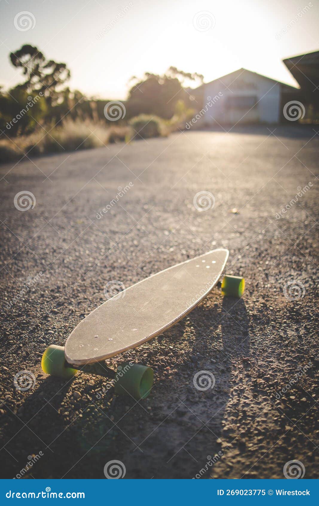 Closeup of Skateboard on Asphalt Stock Image Image of workout