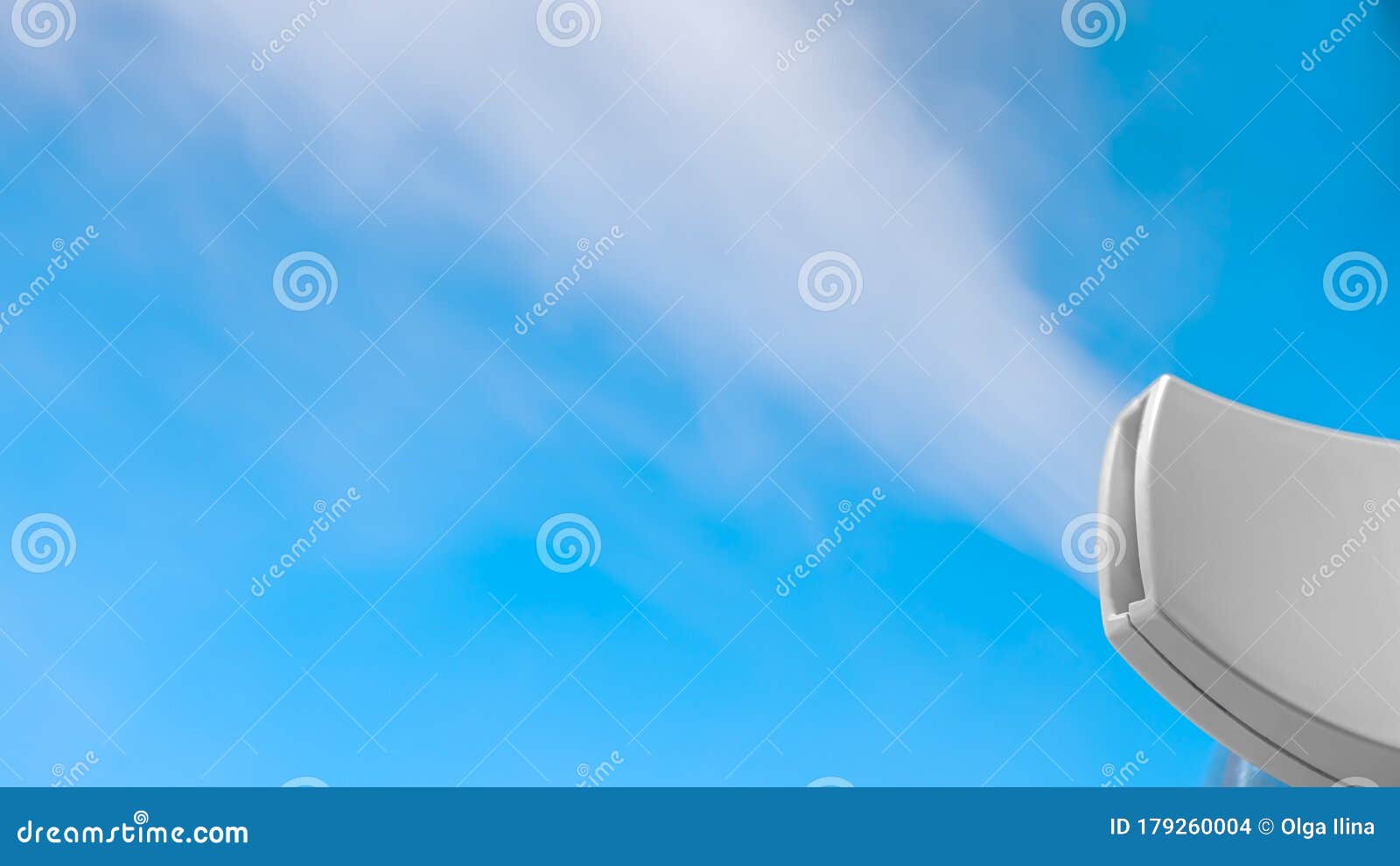 Blue Background Steam Design Gentle Light Stock Photo 1254034084