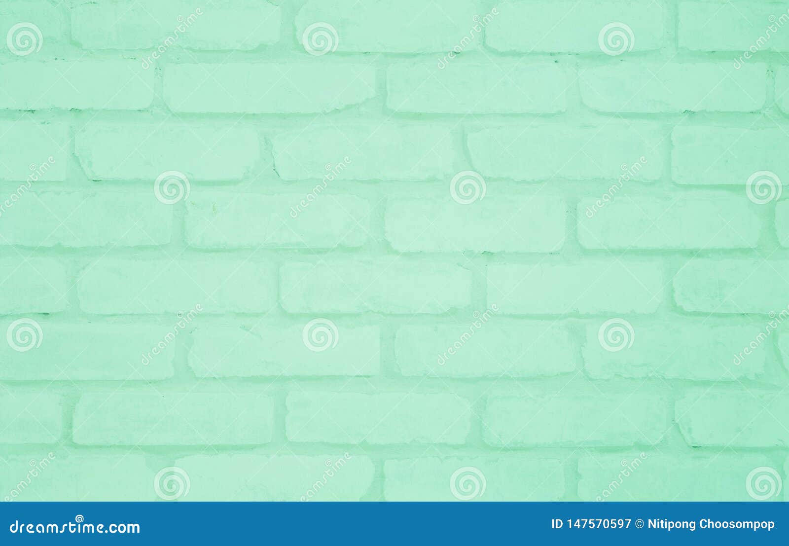 Closeup Surface Green Brick Wallpaper Wall Textured Background Stock