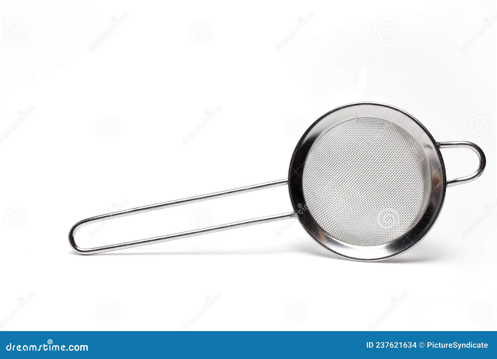 Closeup Tea Kitchen Strainer Isolated White Background Stock Photo