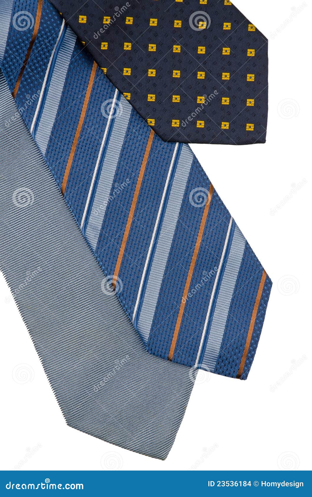 Closeup of three ties stock photo. Image of necktie, luxury - 23536184