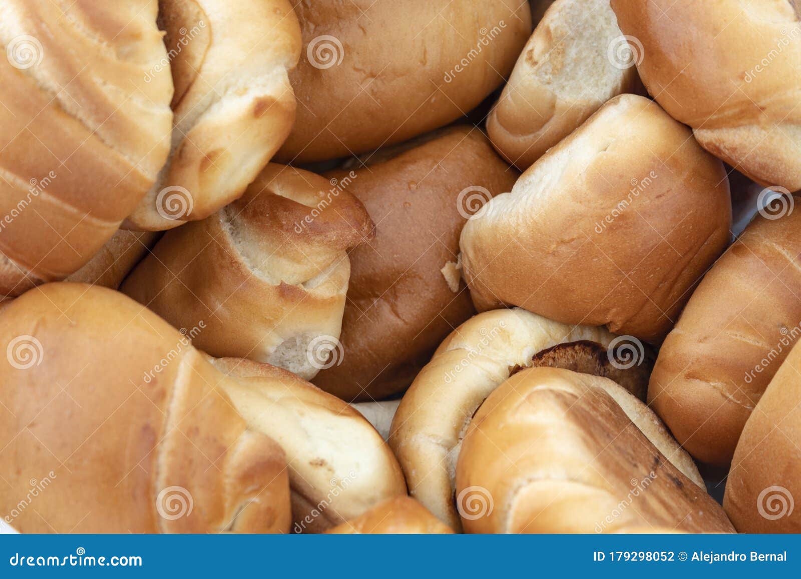 closeup to a top view of artesanal fresh bread.