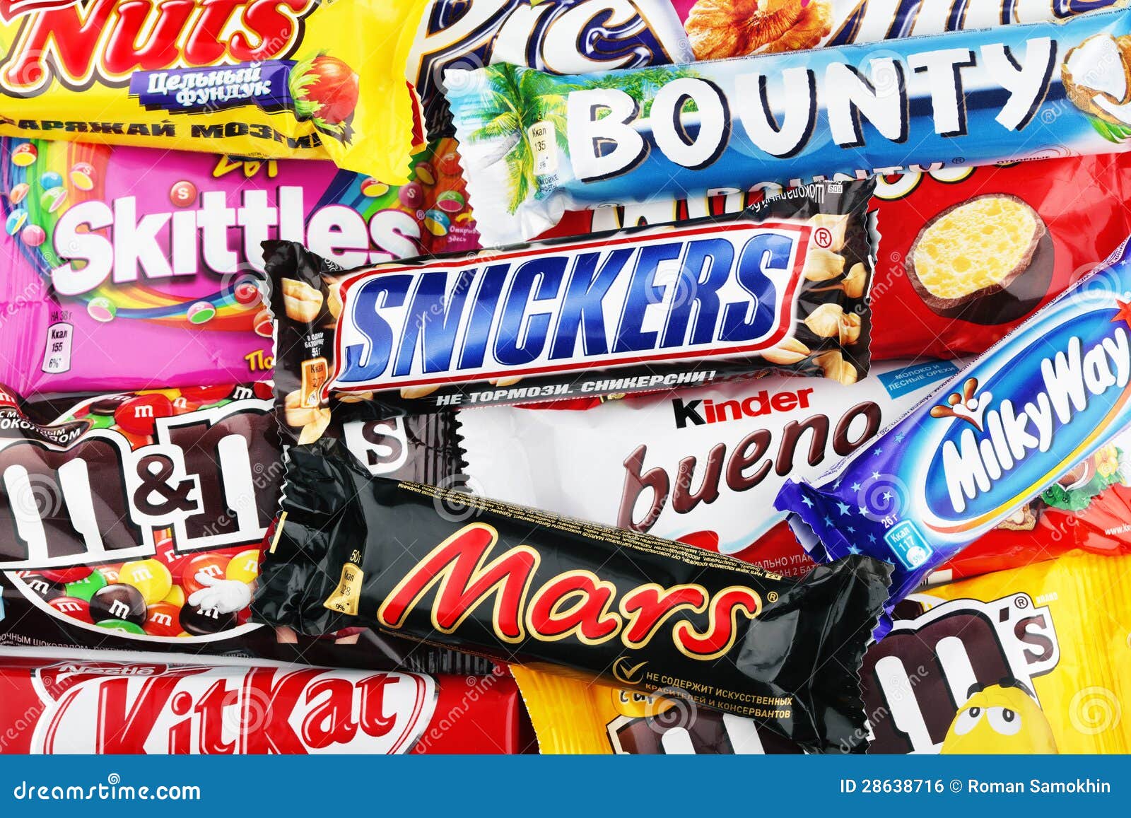 Different Types Of Candy Bars