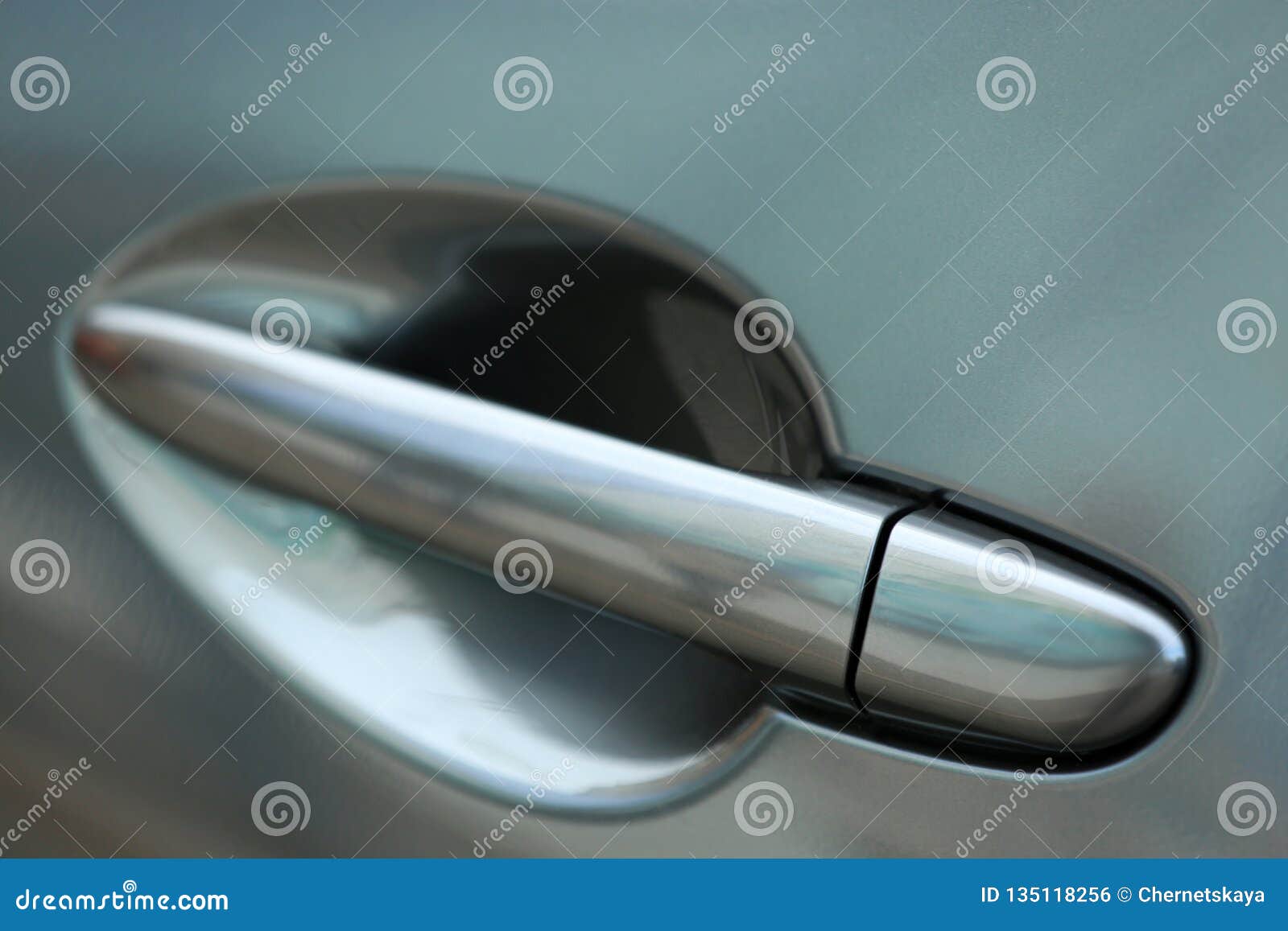 Closeup view of car door stock photo. Image of lock 135118256