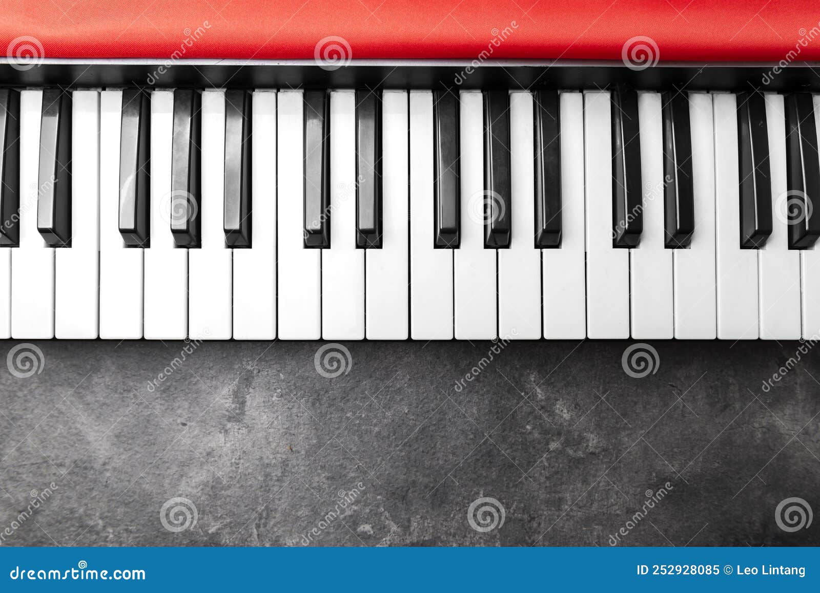 Closeup View of an Electronic Piano Keyboard Stock Image Image of