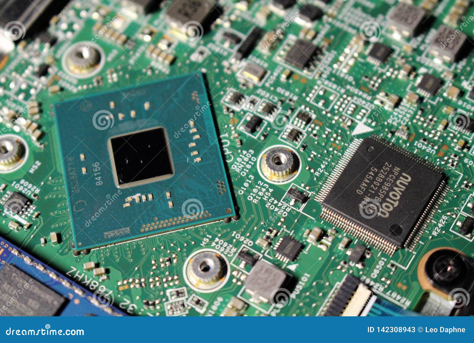 Components of outlet laptop motherboard