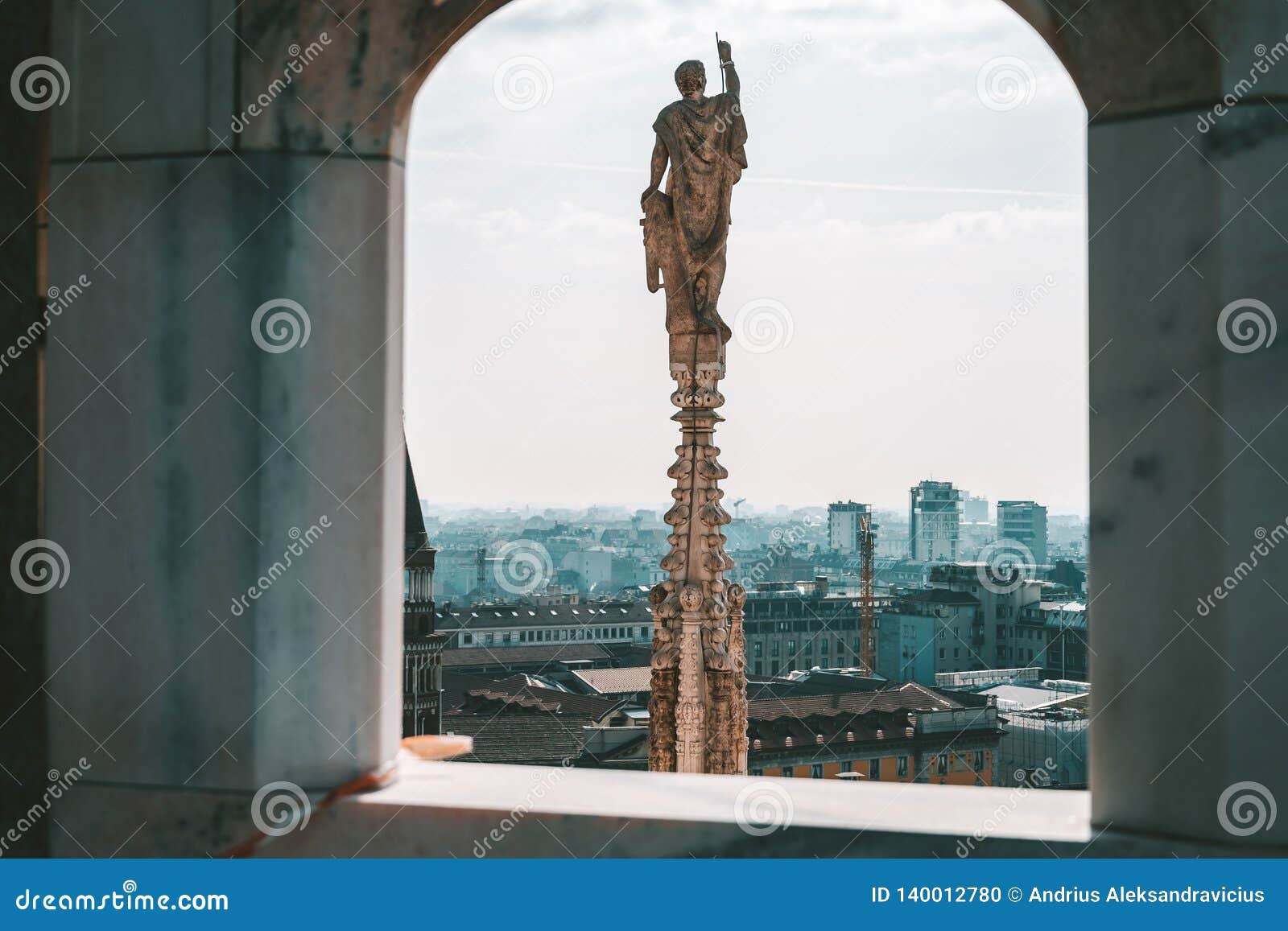 Closeup View Of Milan Cathedral Stock Photo Image Of