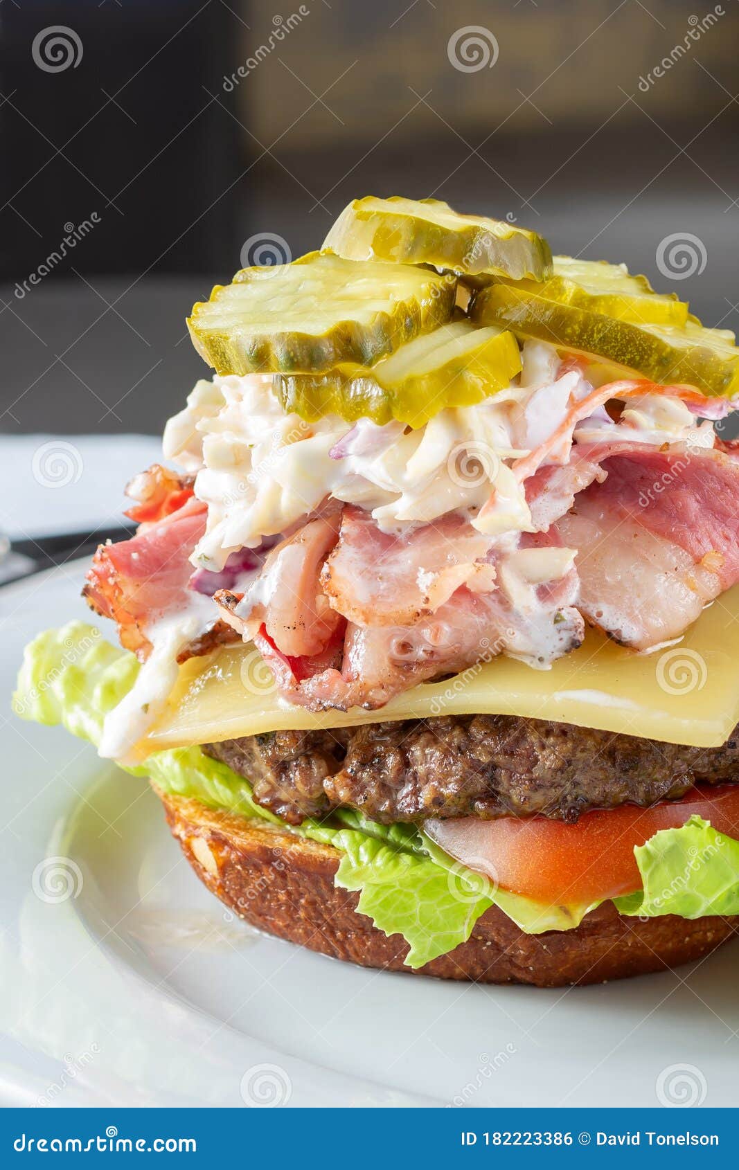 Pastrami burger stock photo. Image of home, ingredient 182223386