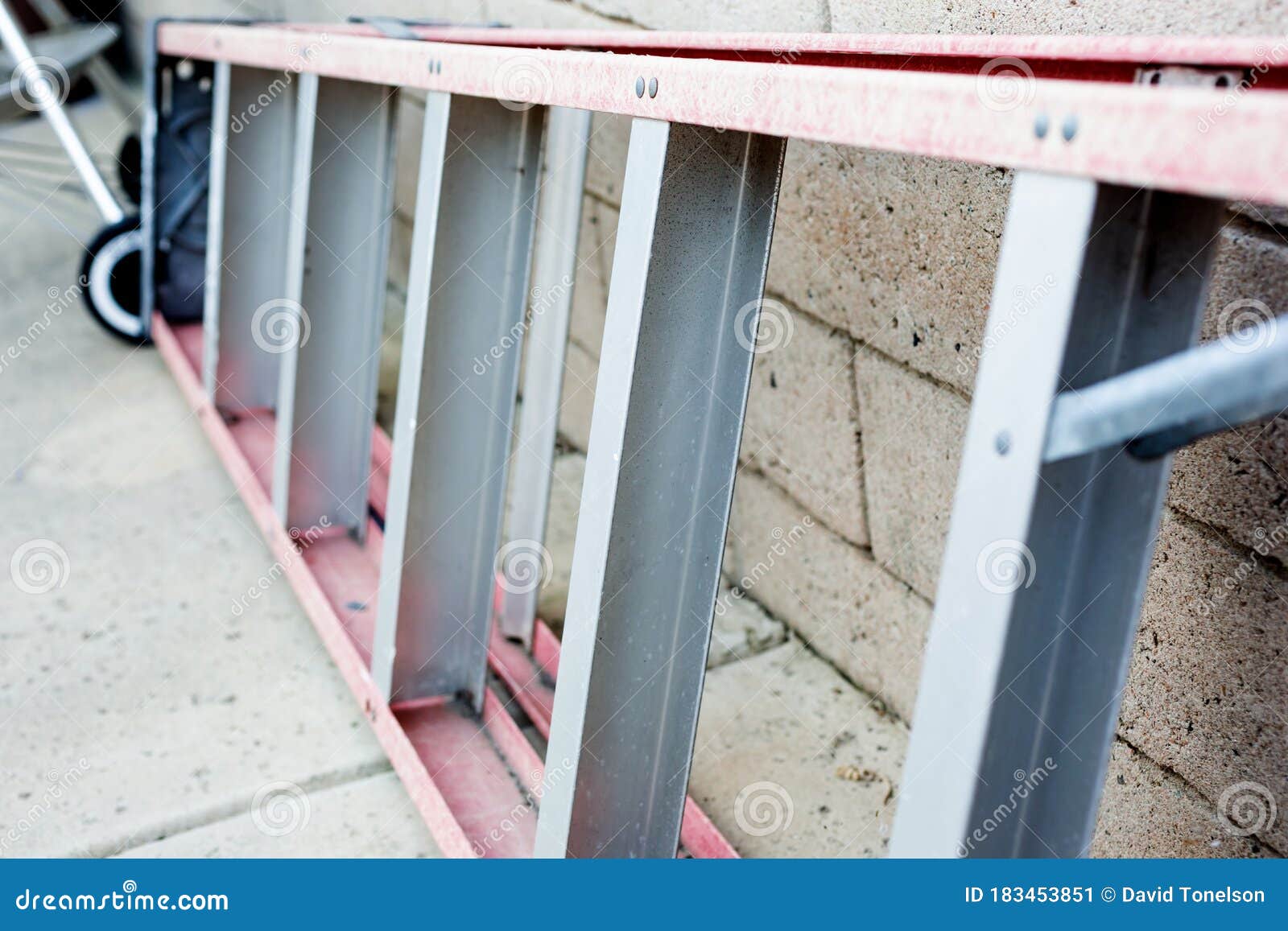 Rusty old ladder stock image. Image of construction 183453851