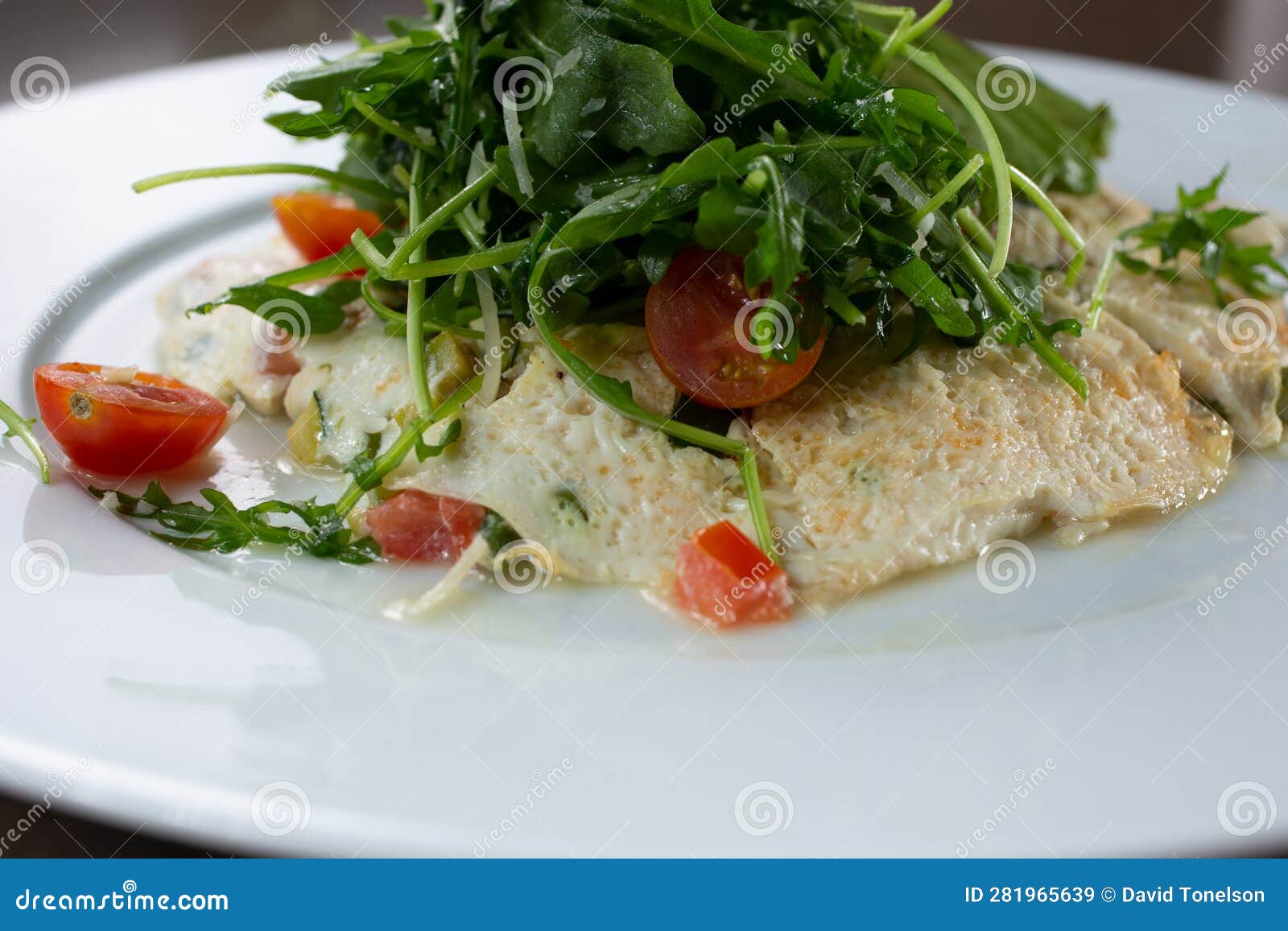 Egg White Omelet and Arugula Salad Stock Image Image of kitchen, copy