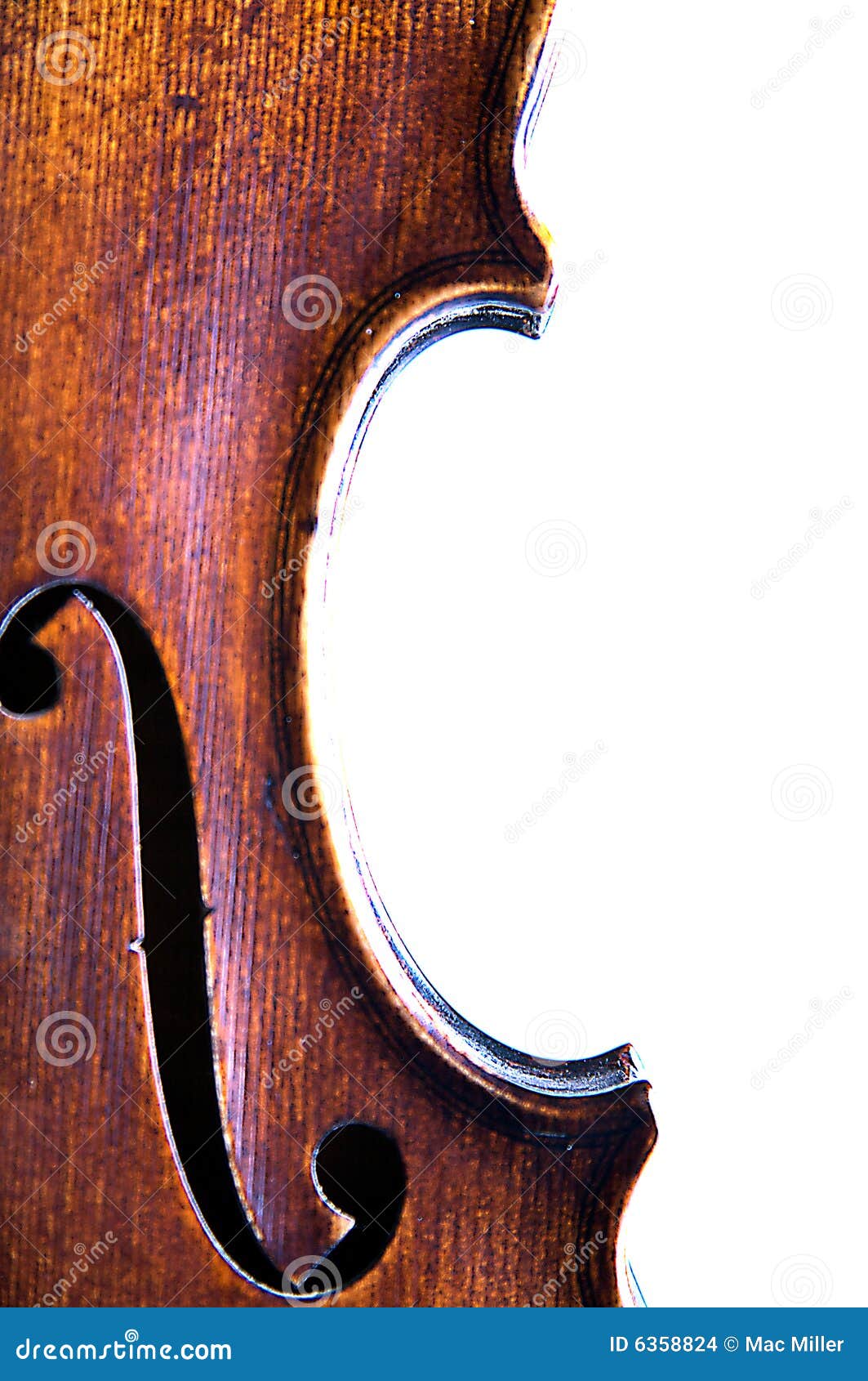 Closeup Violin F Hole stock photo. Image of isolated, entertainer 6358824