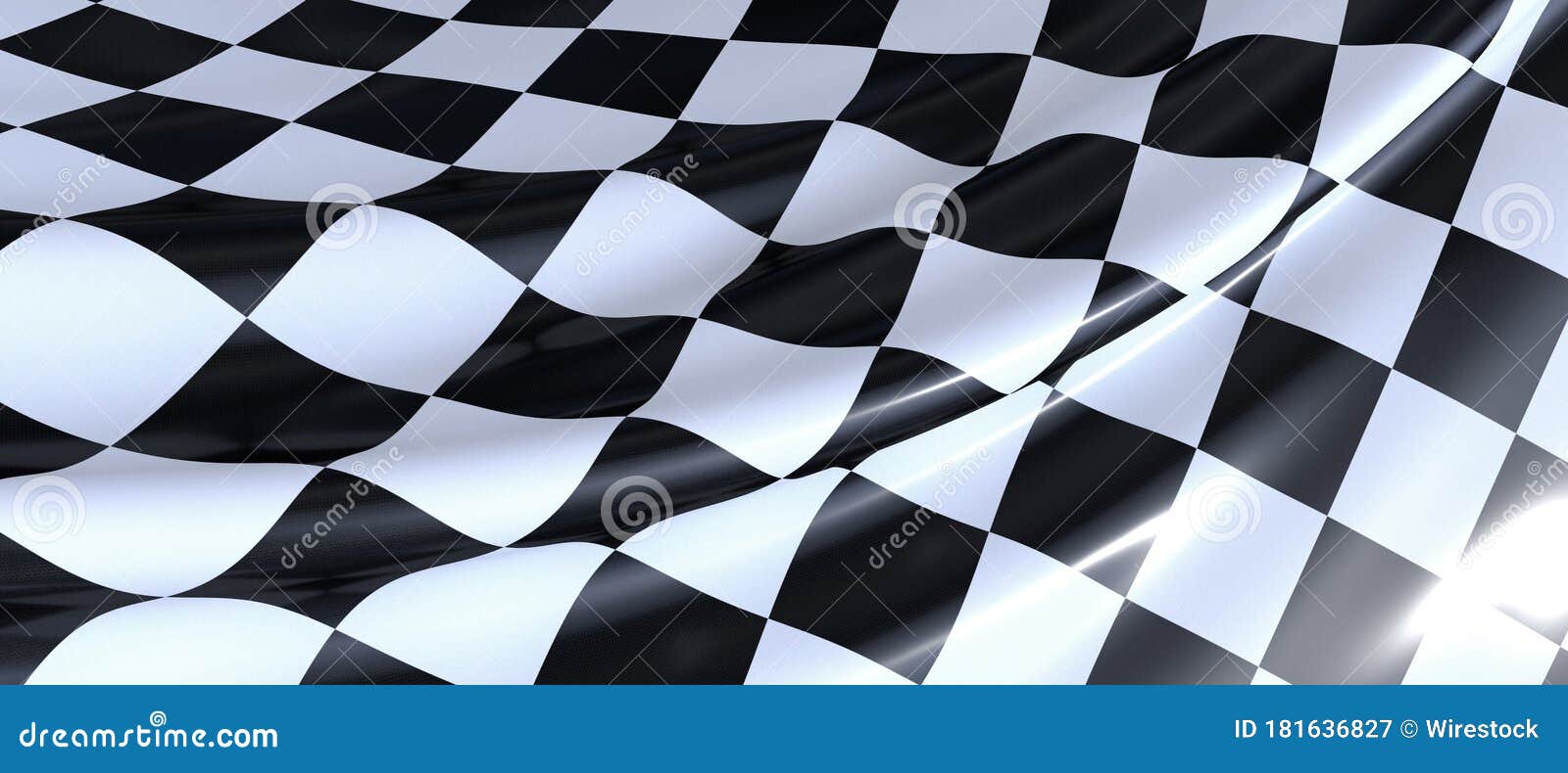 Closeup Of A Wavy Checkered Flag Under The Lights - Perfect For ... Repeating Checkered Flag Background