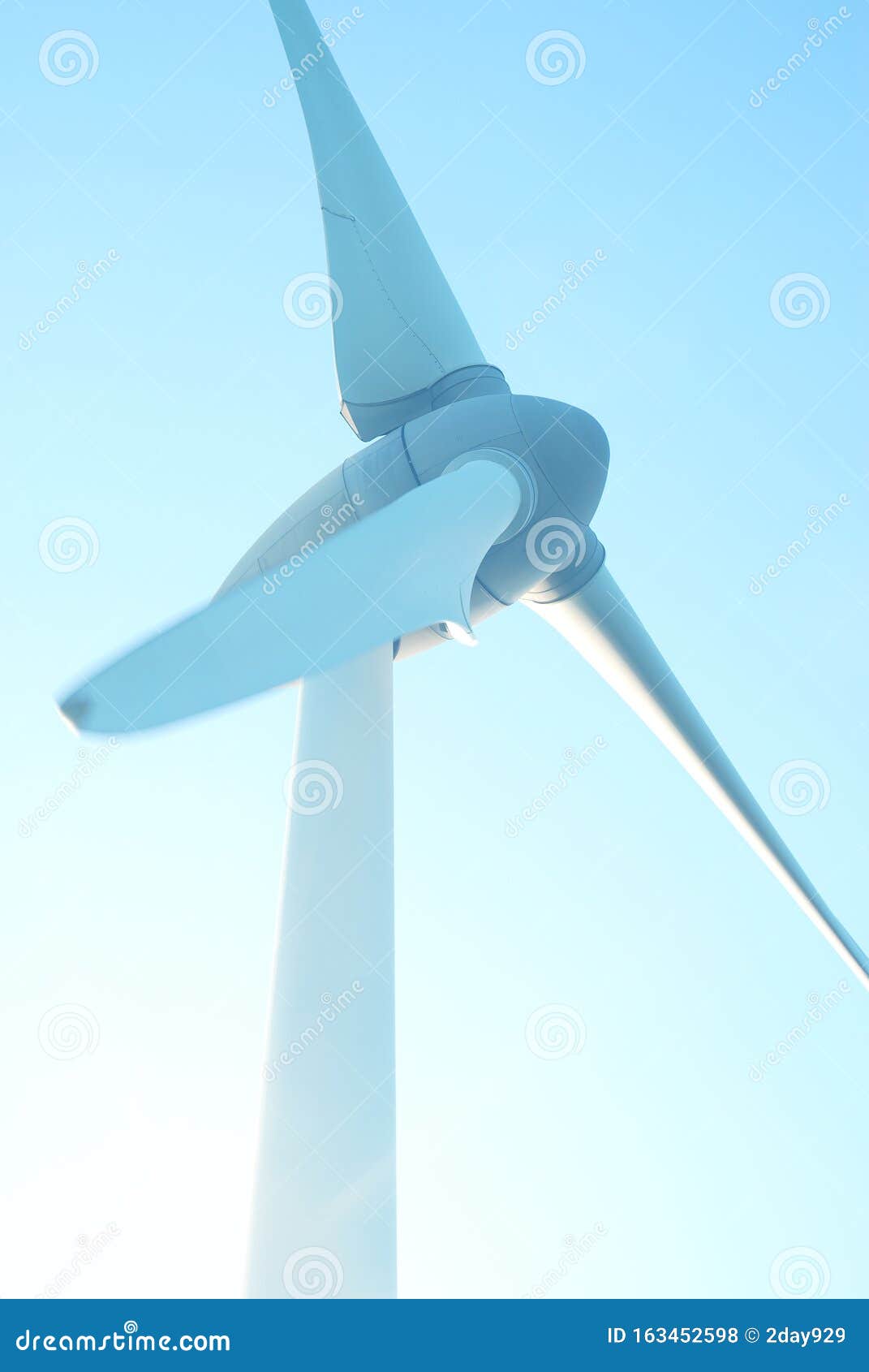 closeup wind turbines, wind power blue sky background,  architecture, mobile phone wallpaper, vertical