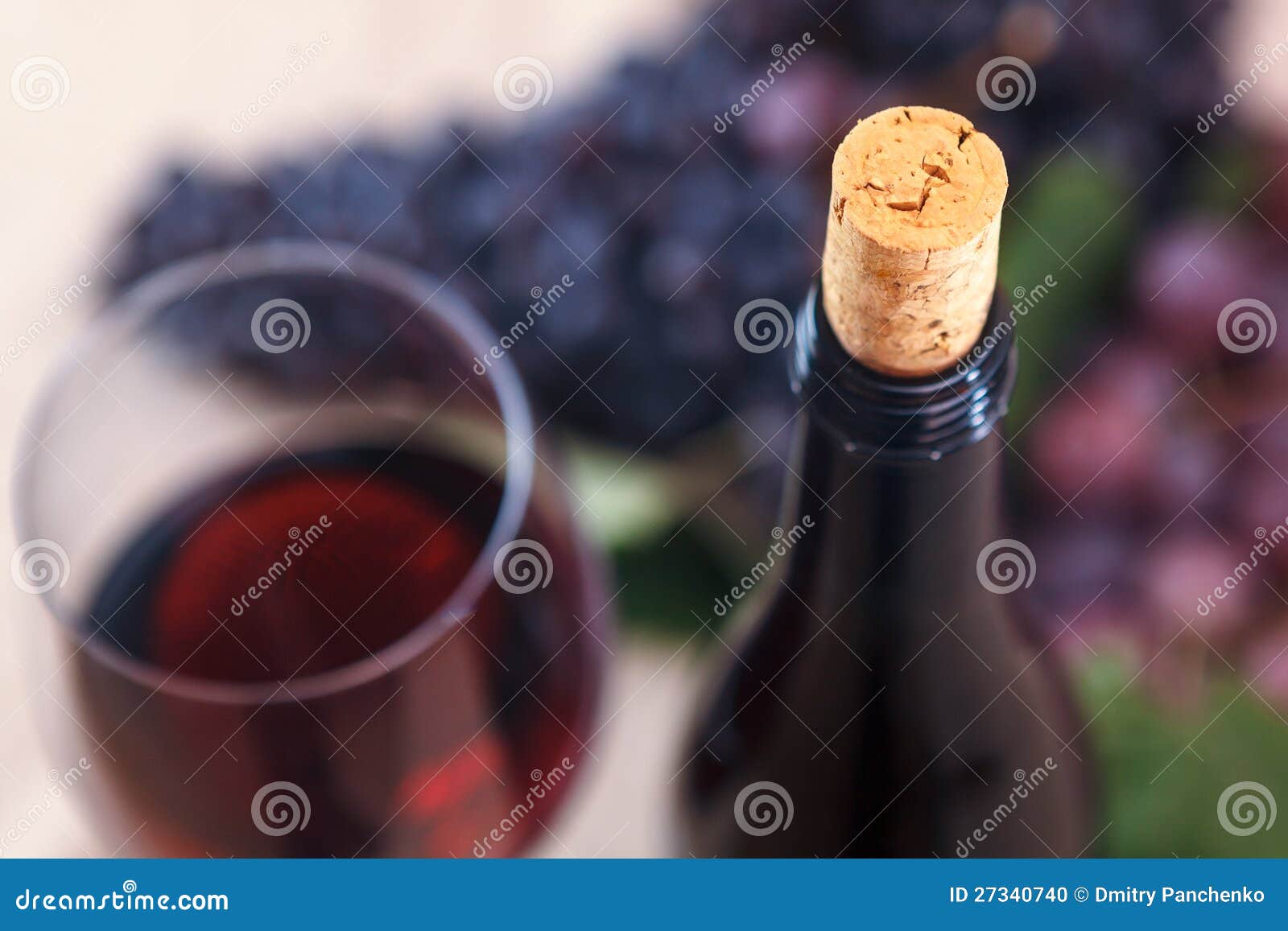 Closeup of Wine Bottle and Cork Stock Photo Image of classical