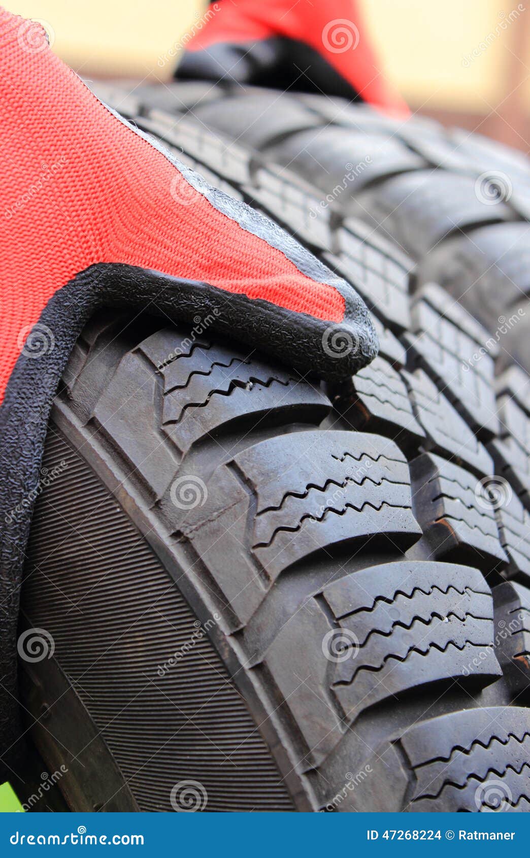 Closeup of winter car tire stock photo. Image of rubber 47268224