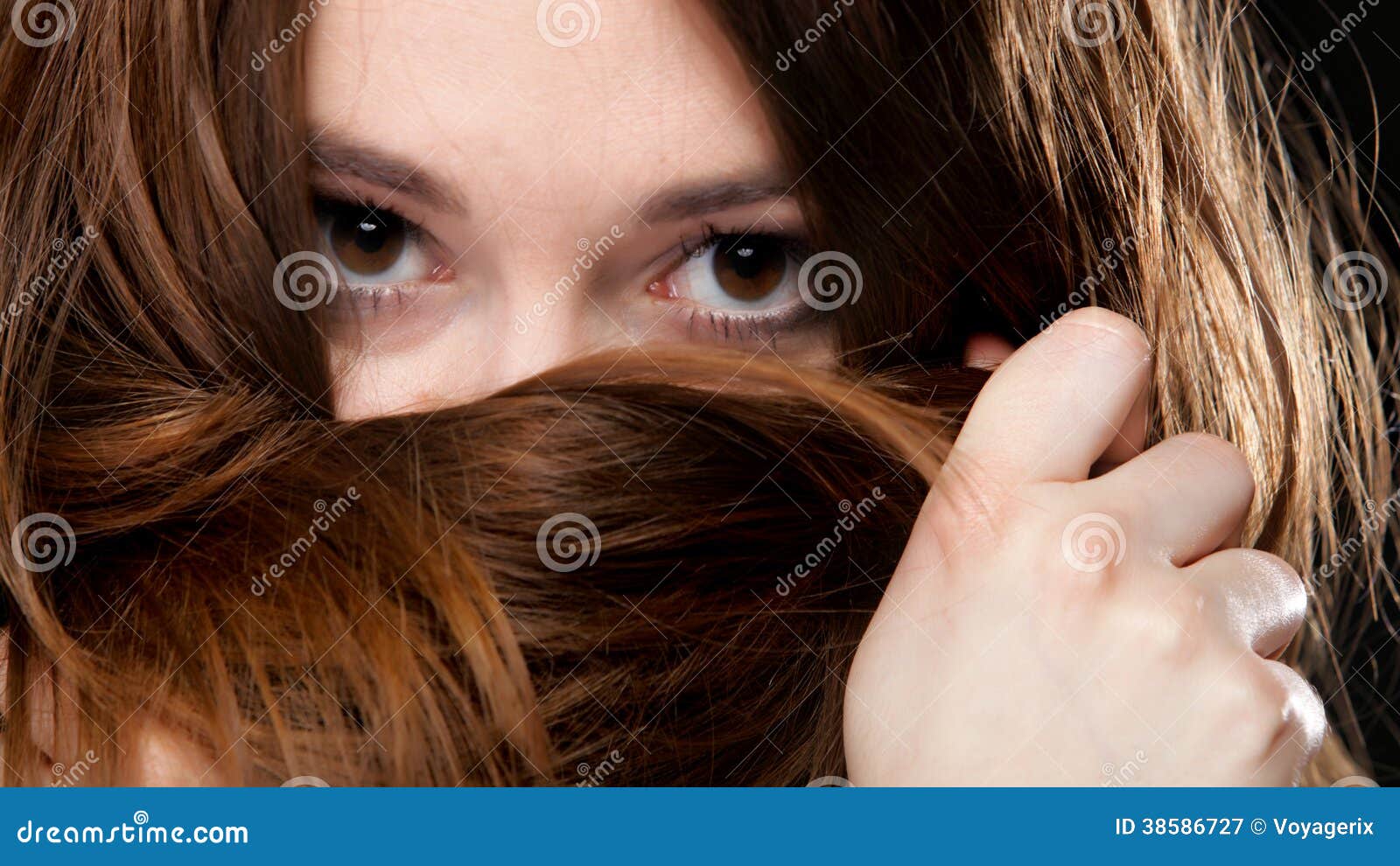 Closeup Woman Covering Face with Long Hair Stock Image - Image of frustration, human: 38586727 Closeup Woman Covering Face with Long Hair Stock Image - Image of frustration, human: 38586727
