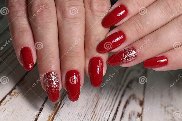 black hands nail design