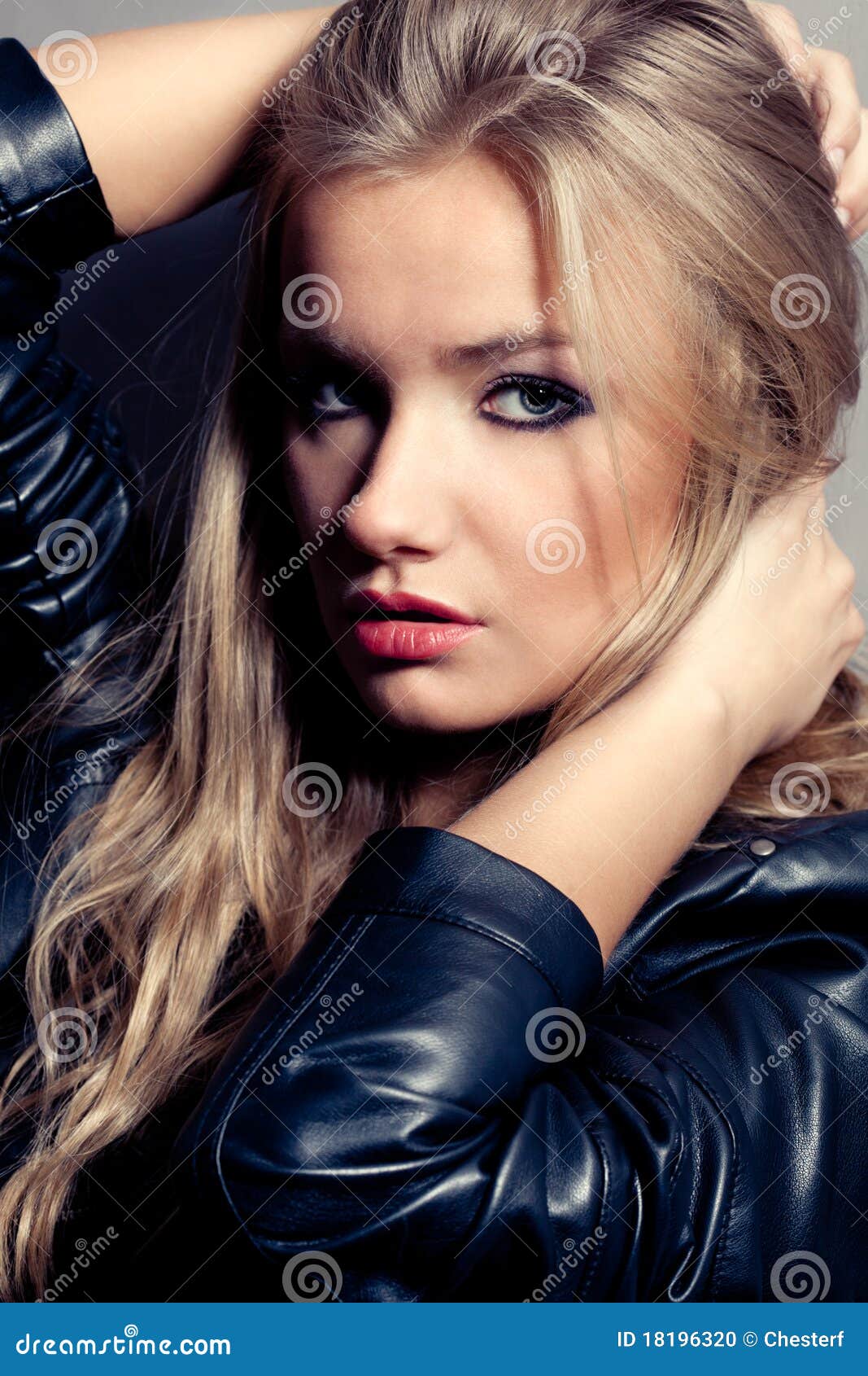 Closeup Woman Portrait, Rock Style Stock Photo - Image of gorgeous ...