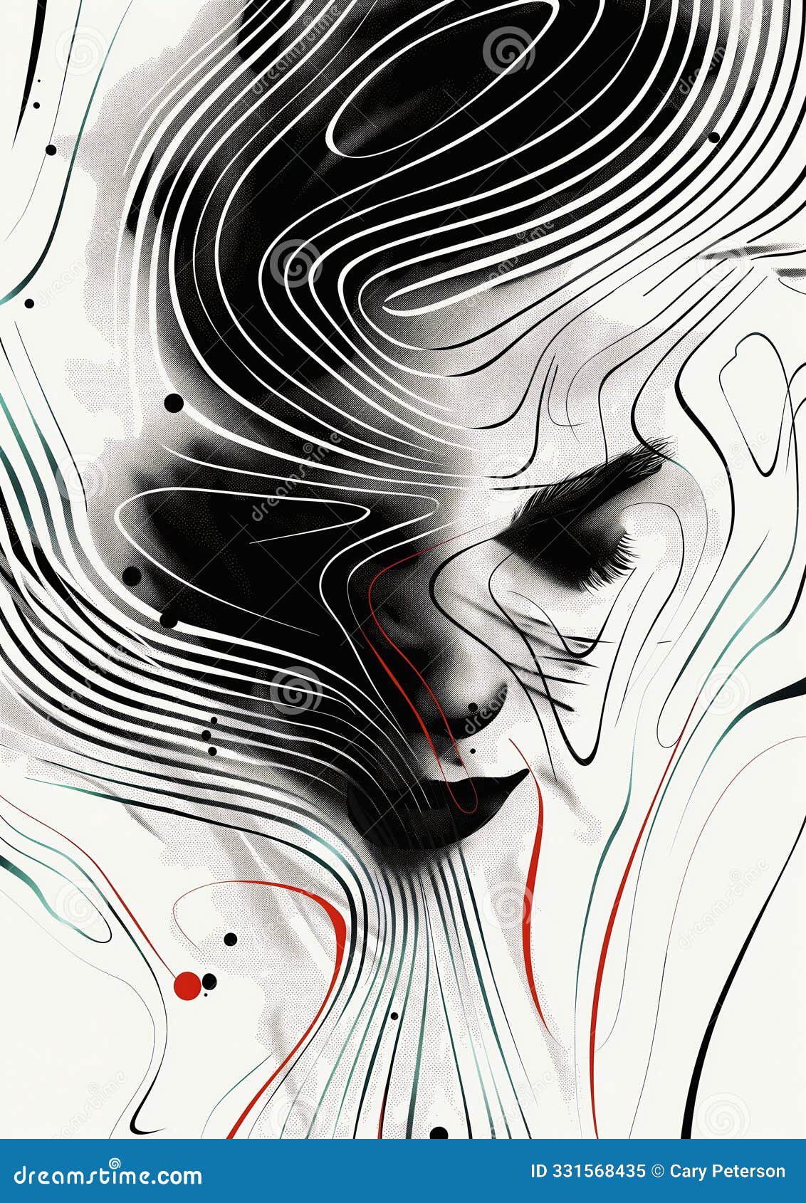 whispers of the wind: a bold and spiraling portrait of femininit