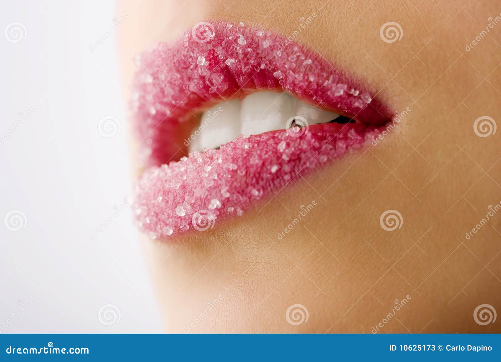 Closeup of Woman Sugar Lips Stock Image Image of fashion, lipstick
