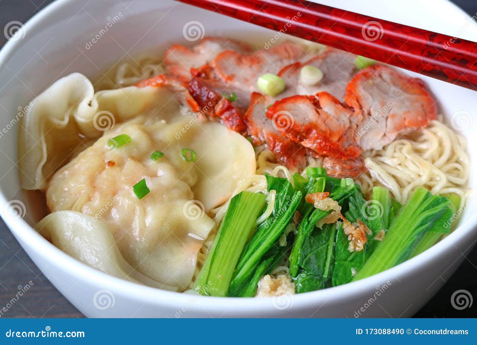 Closeup Wonton Dumpling With Roasted Pork And Egg Noodle Soup Stock Photo Image Of Macro Dumpling Closeup Wonton Dumpling With Roasted Pork And Egg Noodle Soup Stock Photo Image Of Macro Dumpling