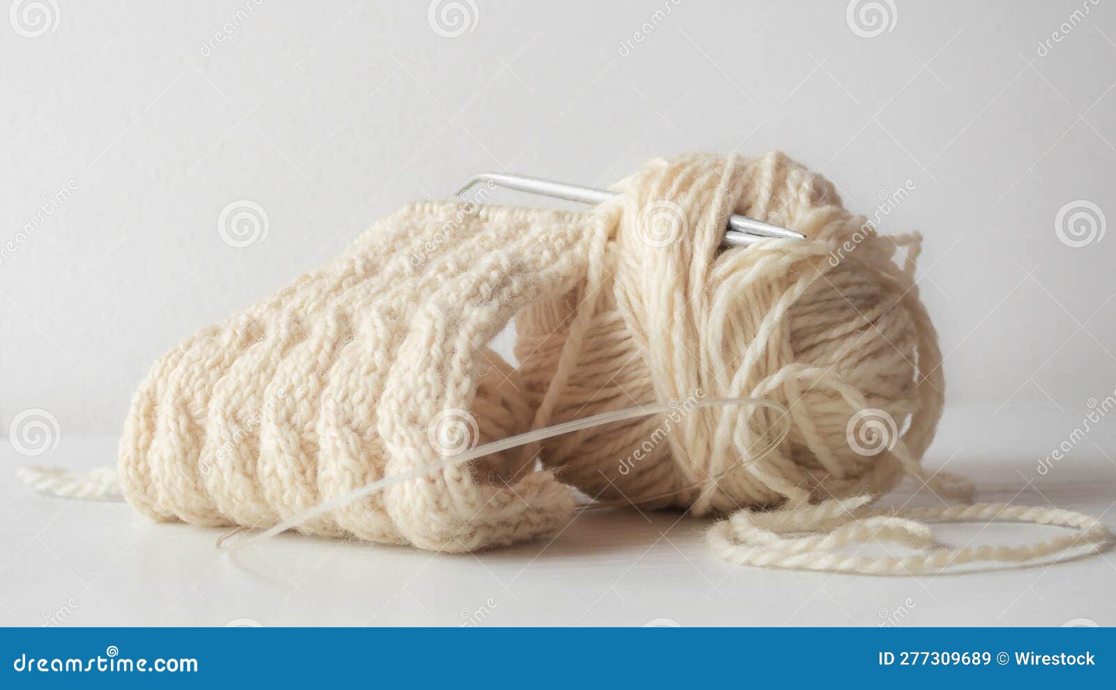 Closeup of a white string rope on a white background, perfect for