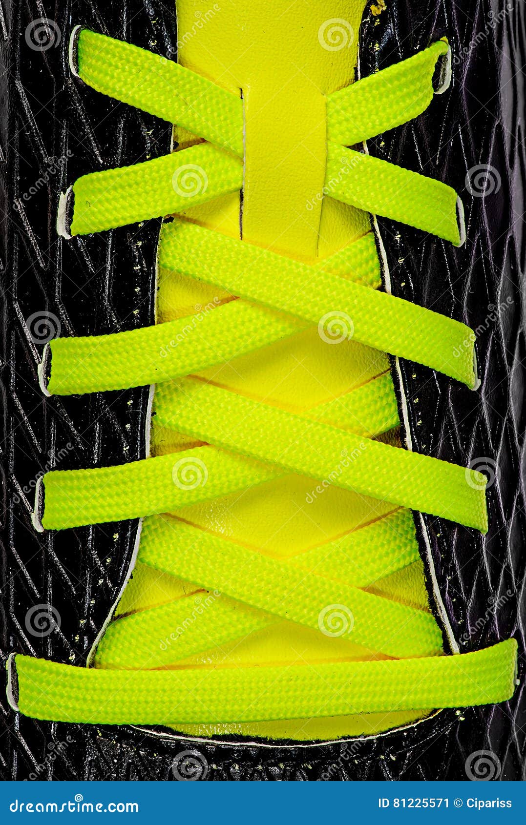 Closeup of yellow laces stock image. Image of footgear - 81225571