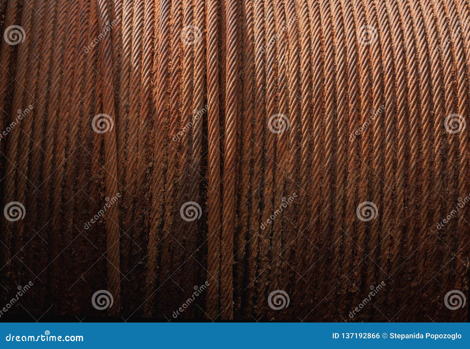 Closse Up Old Steel Wire Rope Cable Stock Photo Image of scrap, rust