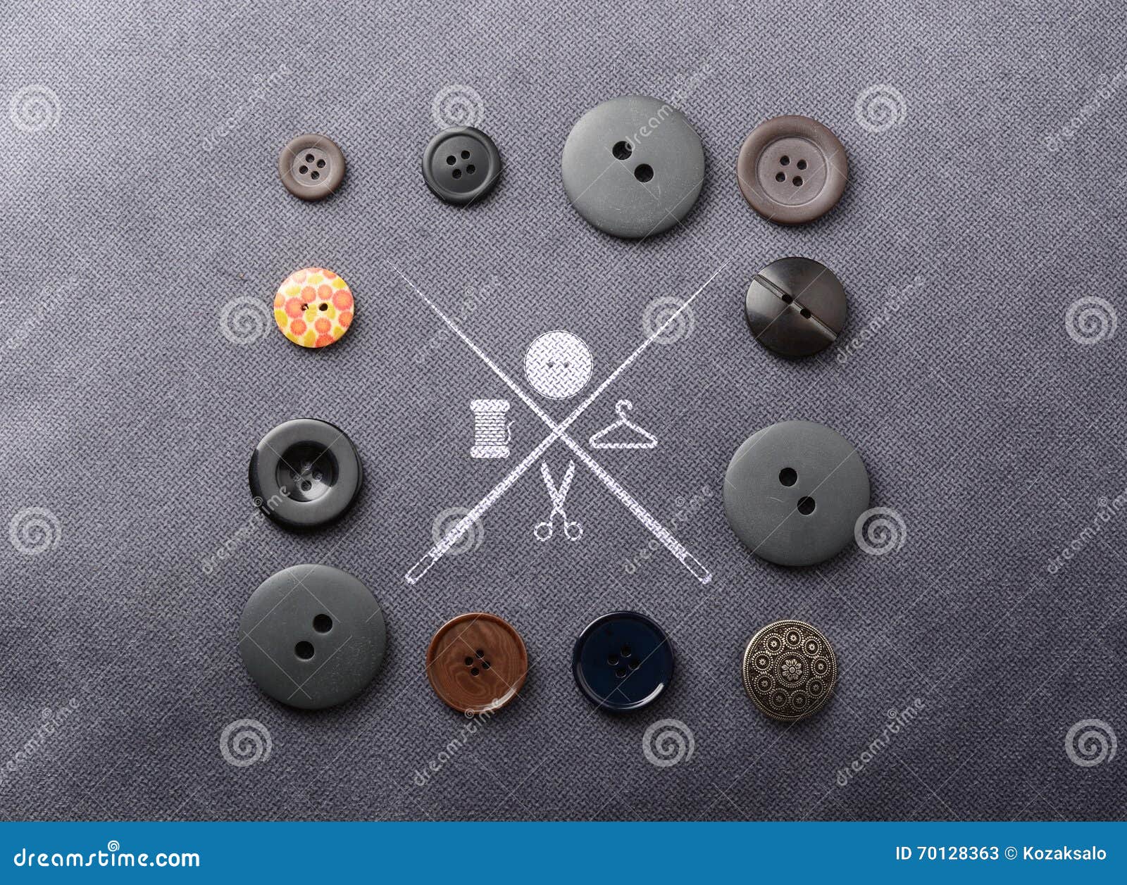Cloth Buttons Art Background Logotipe Stock Photos Free & Royalty