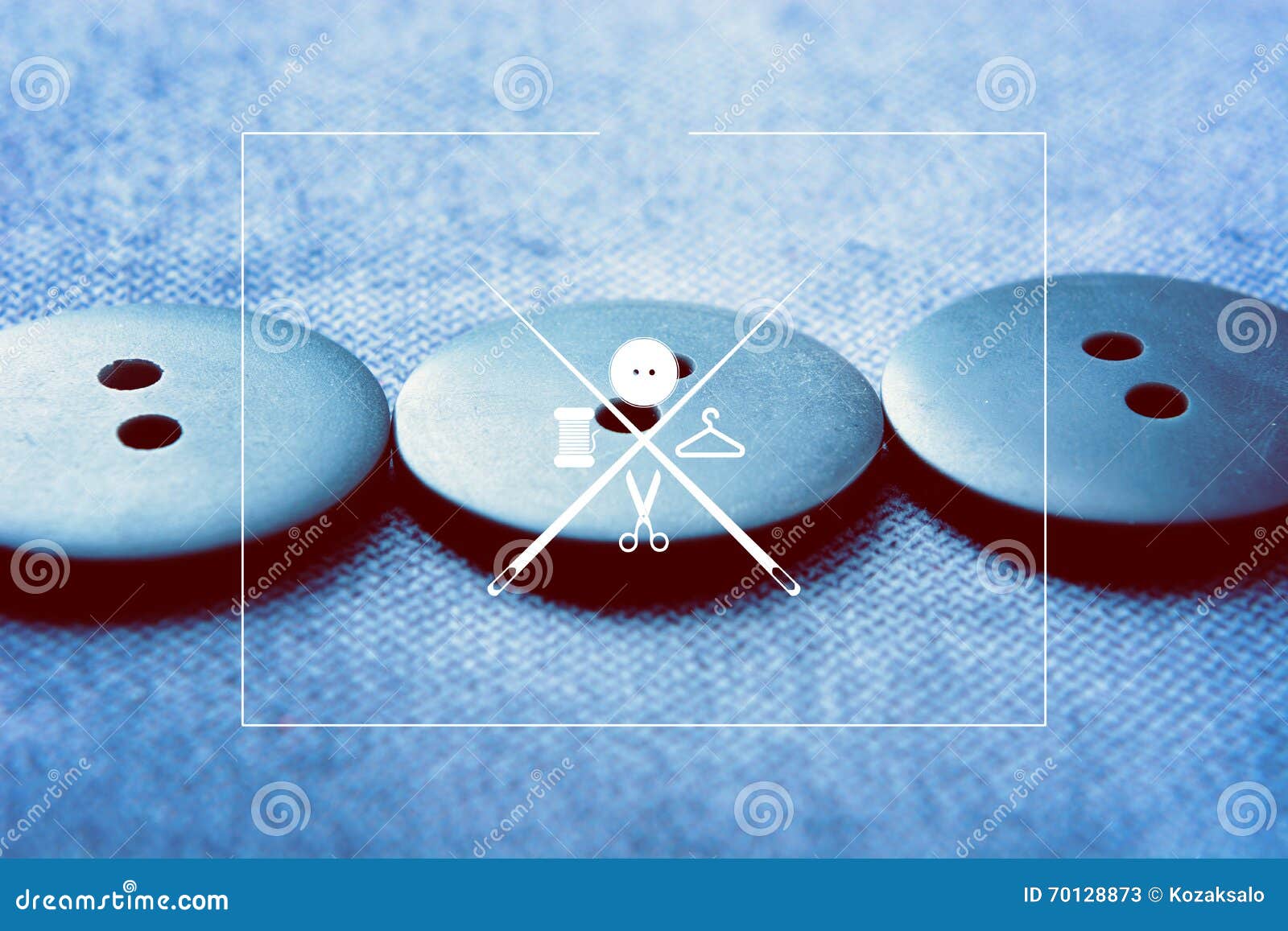 Cloth Buttons Art Background with Logotipe Stock Image Image of