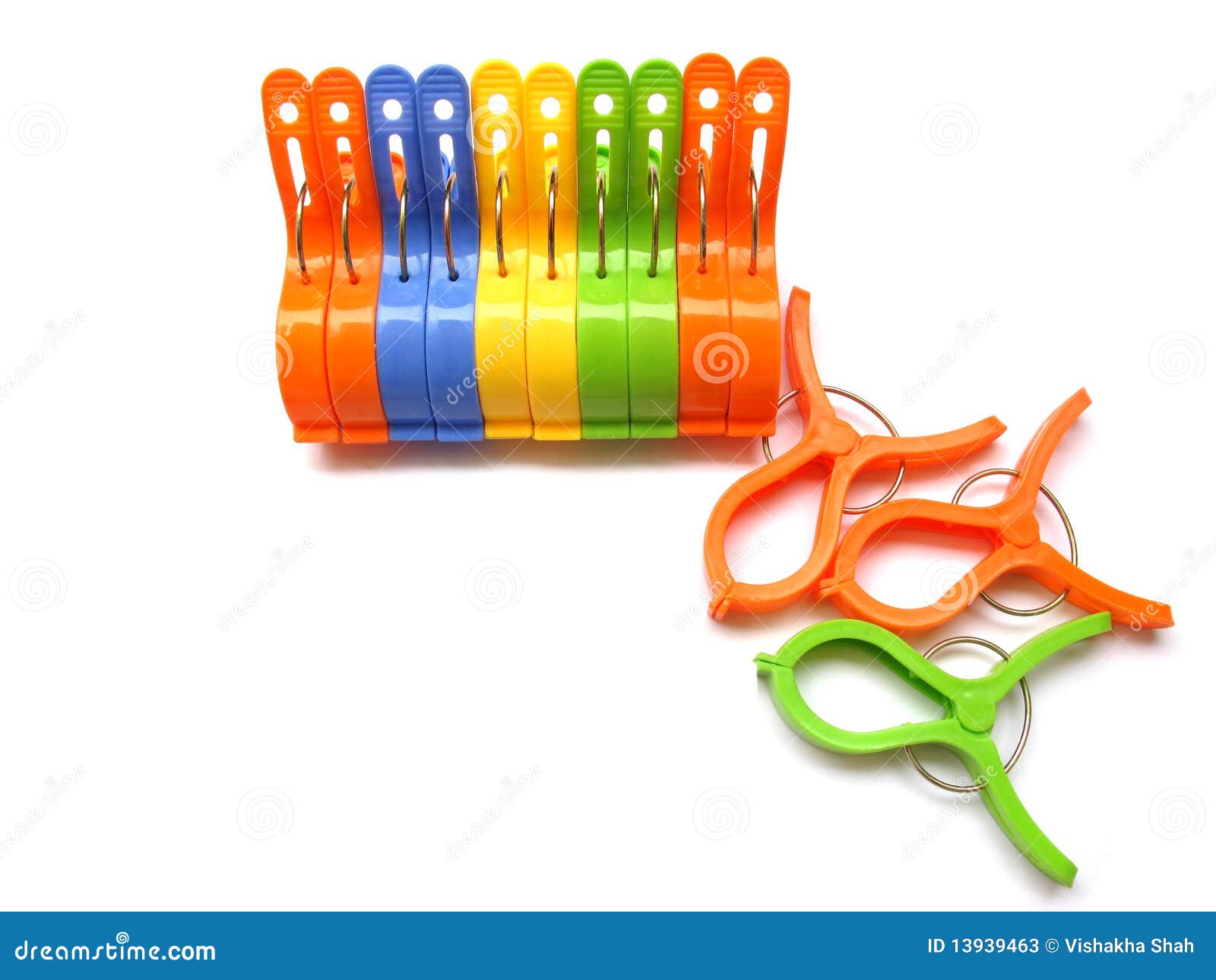 Cloth Pegs stock image. Image of hanging, cord, orange 13939463