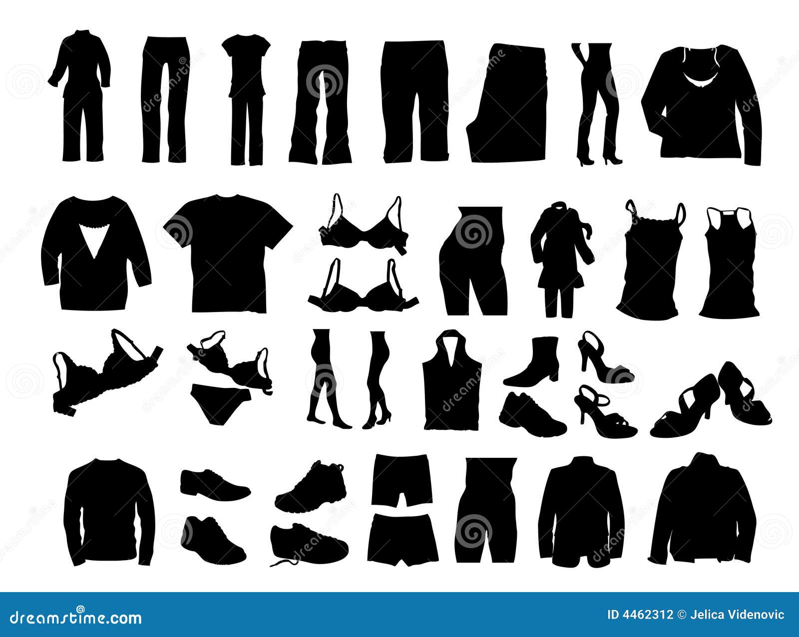 Clothes stock vector. Illustration of shop, shorts, square - 4462312