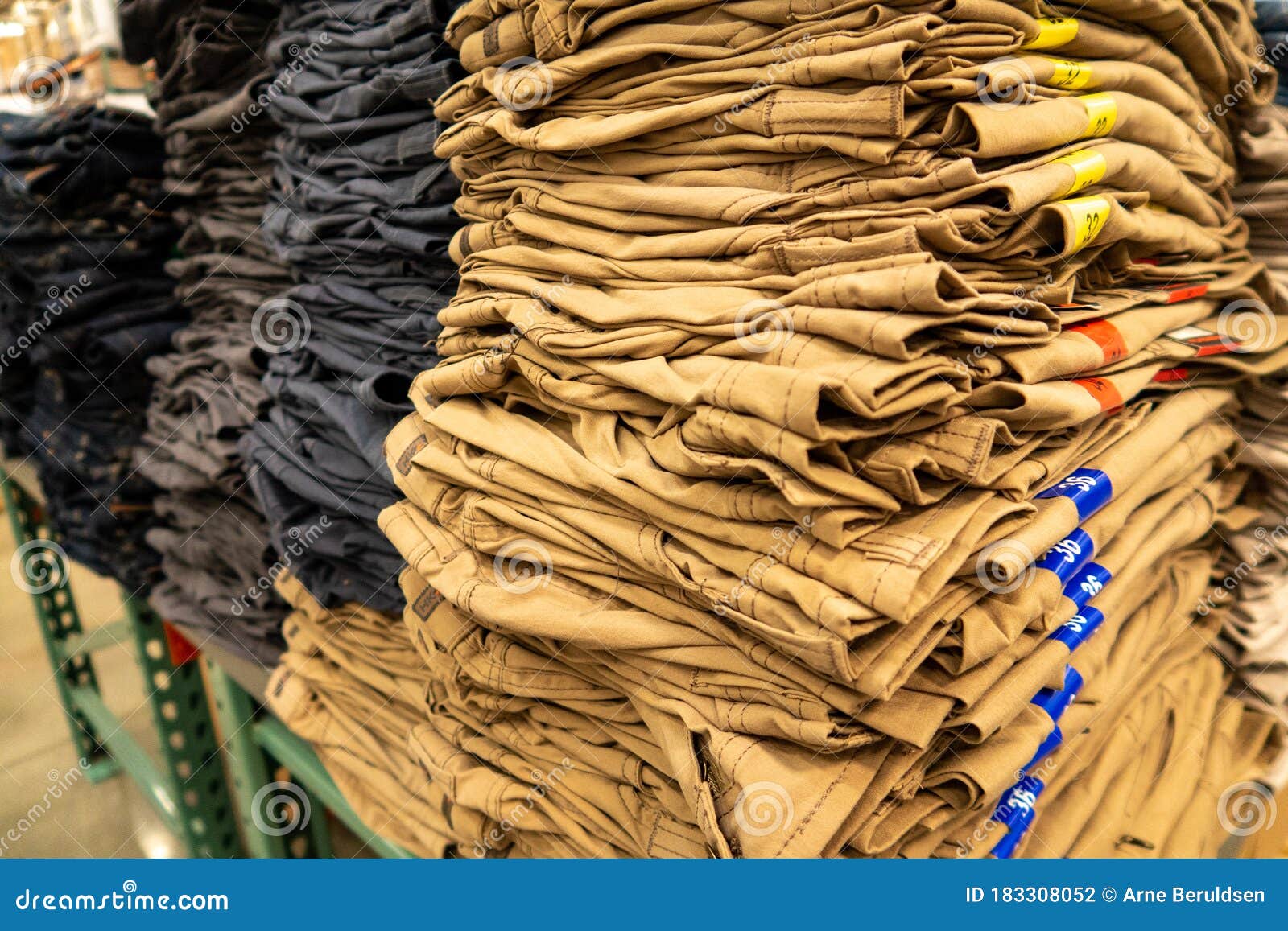 Clothes on Display at Costco Editorial Photography Image of product