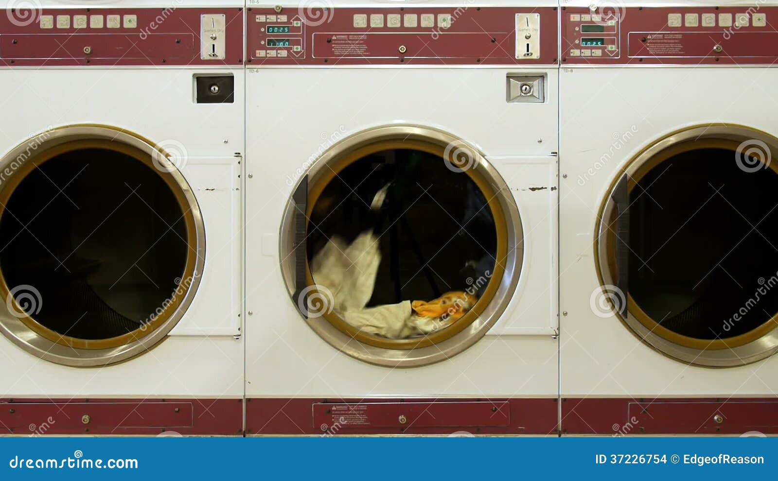 Clothes Dryer Spinning stock footage. Video of city, instructions