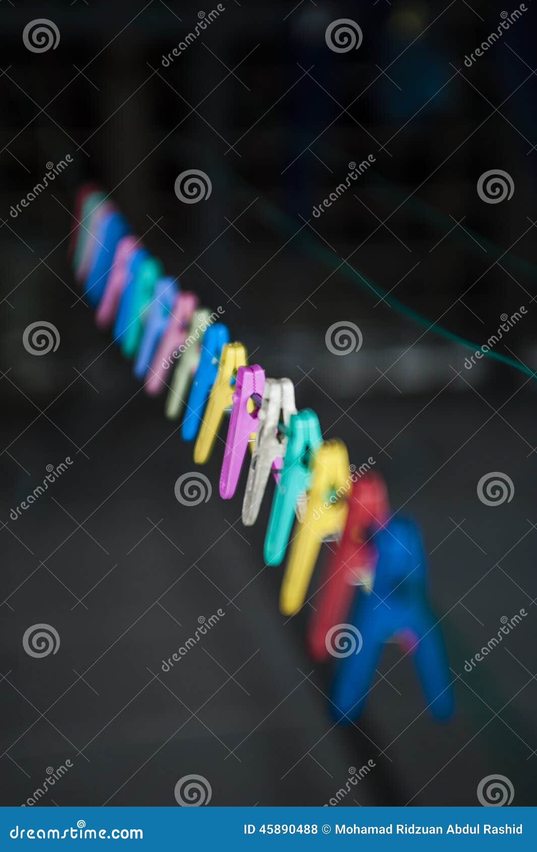 Clothes hanger clips stock photo. Image of objects, clippers 45890488