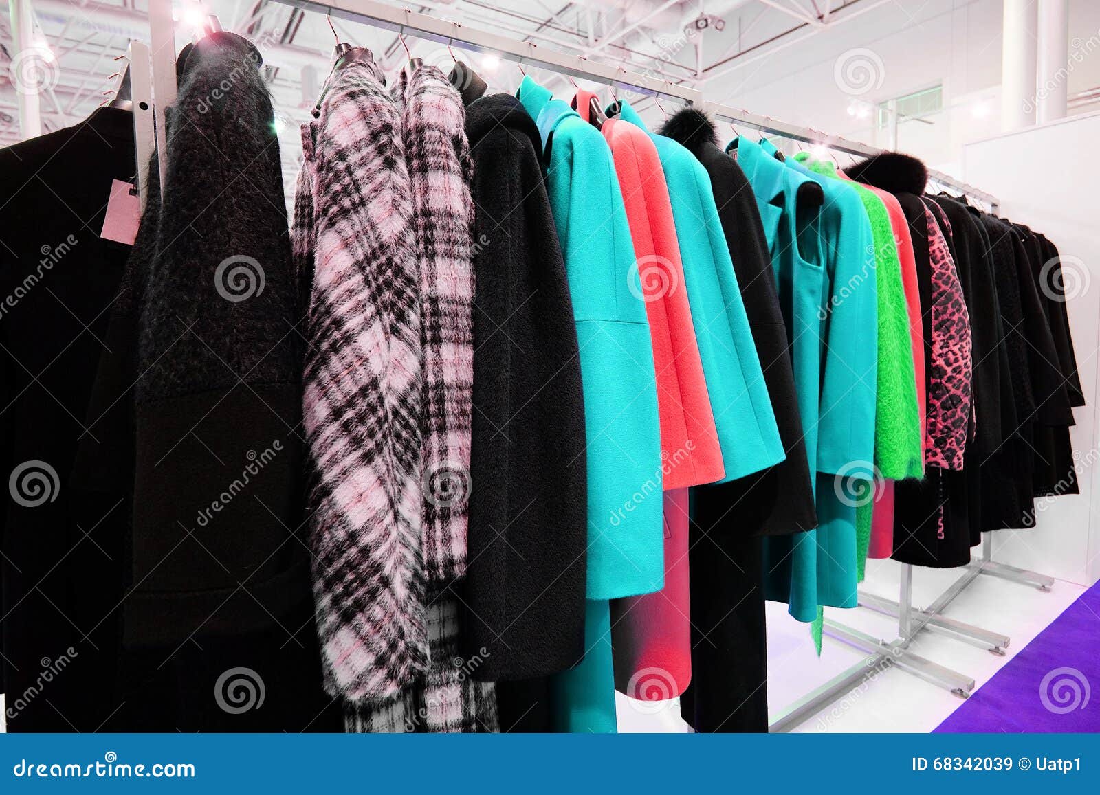Clothes on a Hanger in Clothes Shop Stock Image Image of retail
