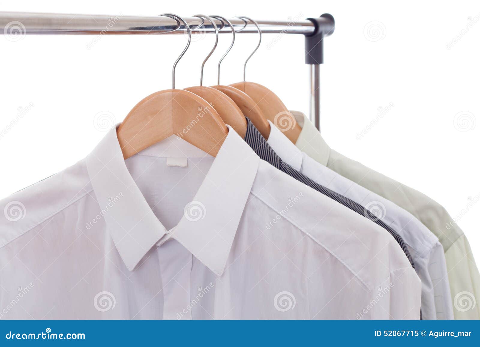 Clothes hanger with shirts stock image. Image of fashion 52067715