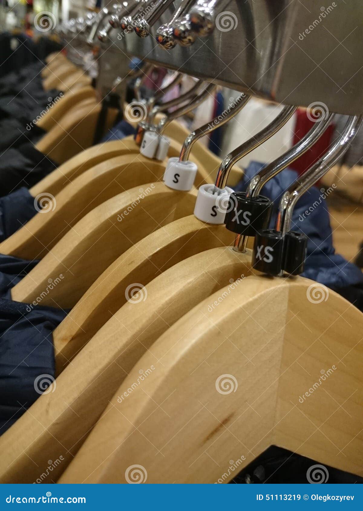 Clothes Hanger in the Store Stock Image Image of shop, hanger 51113219