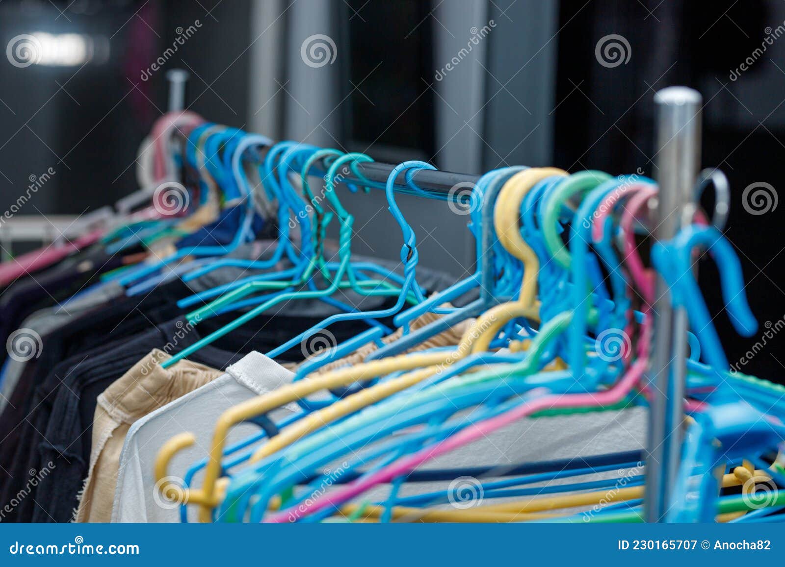Clothes Hangers Preparing To Dry Clothes Stock Image Image of