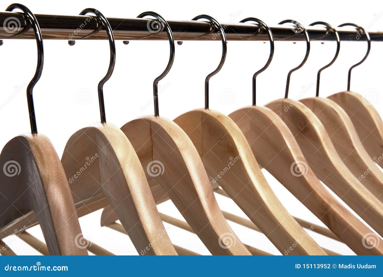 Clothes Hangers on a White Isolated Background Stock Photo Image of